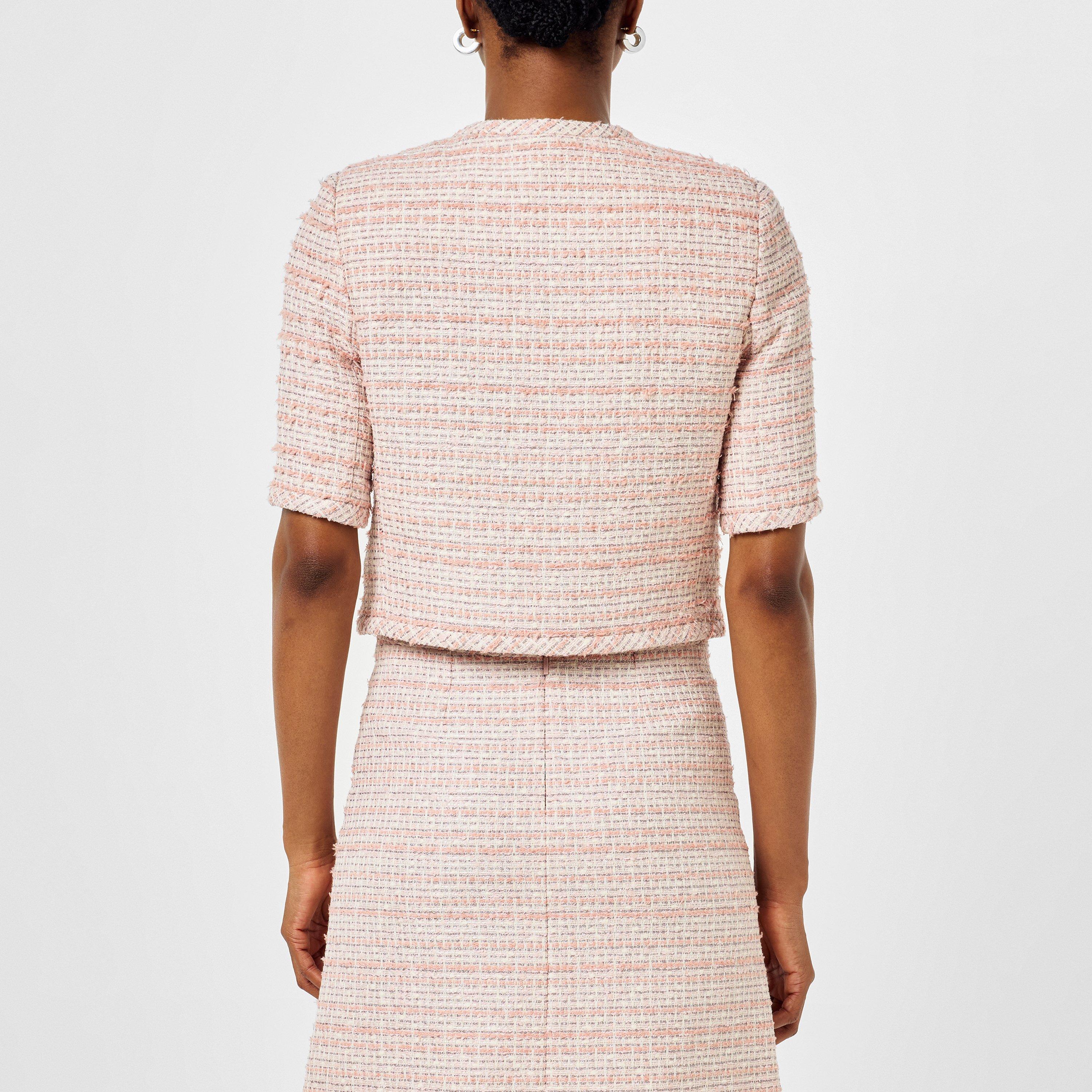 Dsty Rose/Ivory - Versace - Tweed Jacket - 3