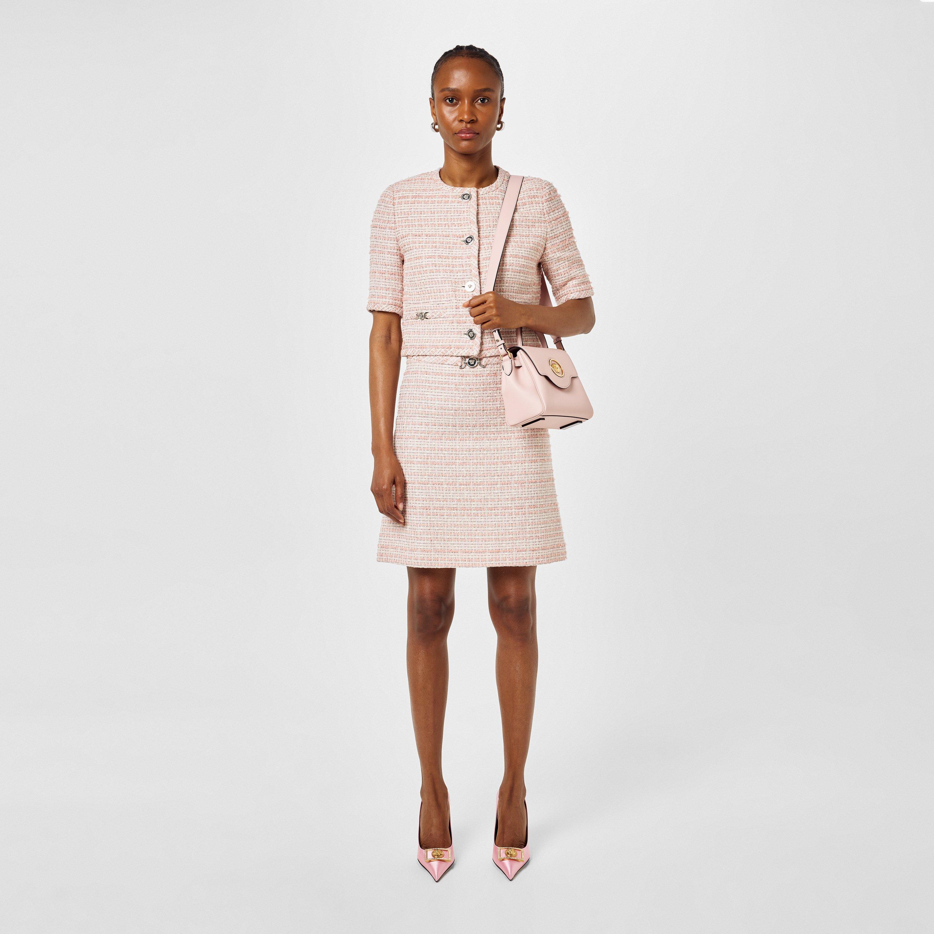 Dsty Rose/Ivory - Versace - Tweed Jacket - 4