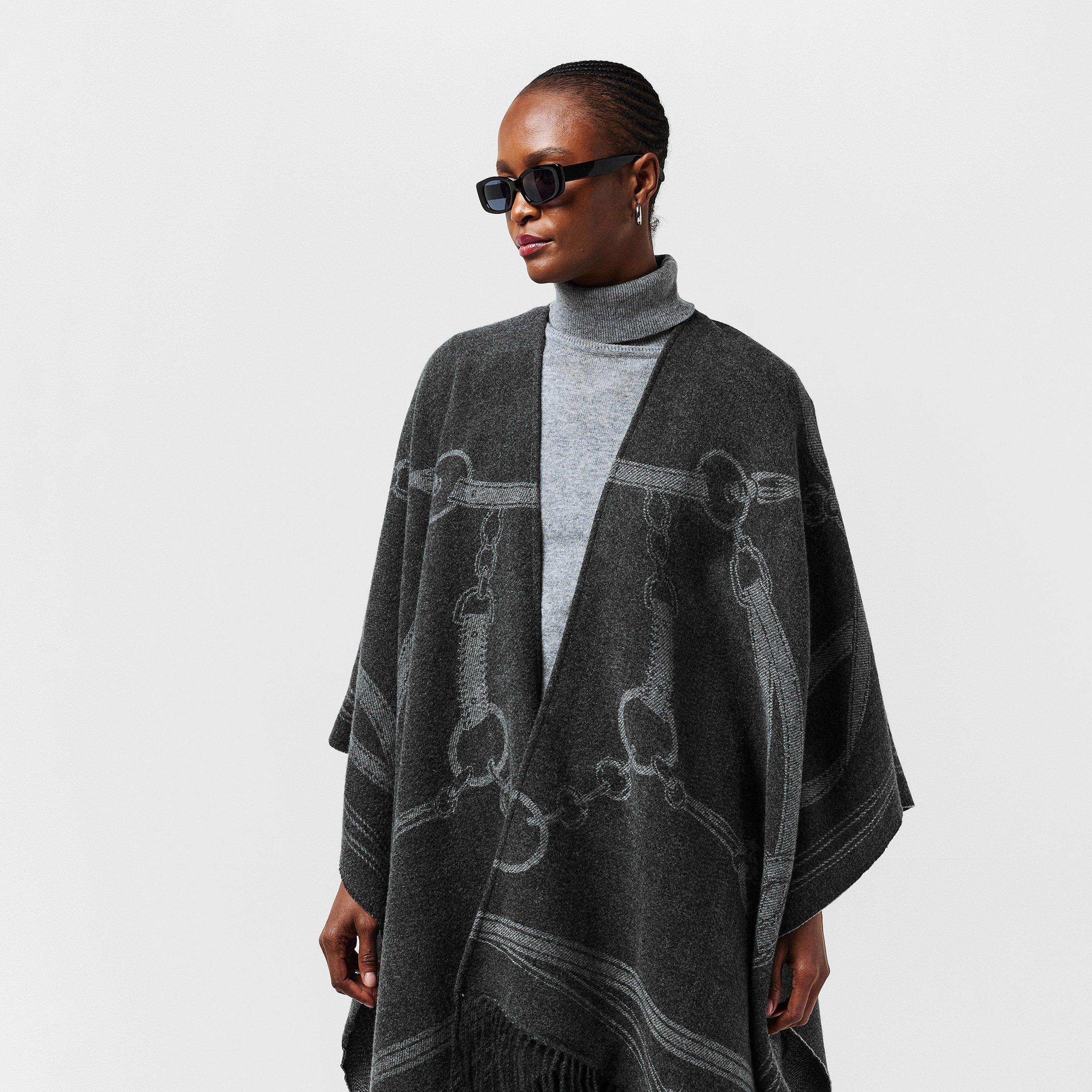 Grey - Lauren by Ralph Lauren - Women's Cape - 3