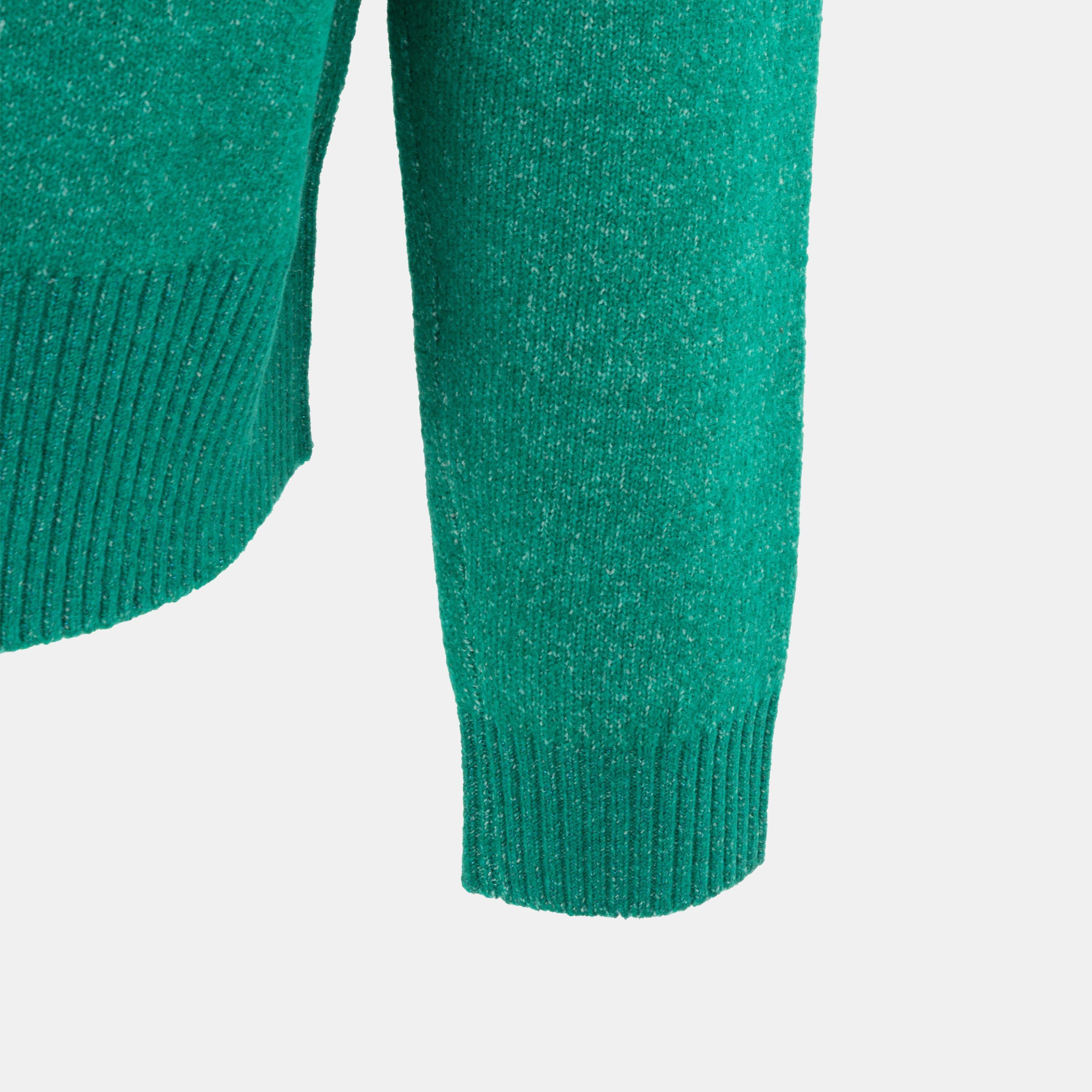 Teal - Miso - Knit Jumper Women Solid - 4