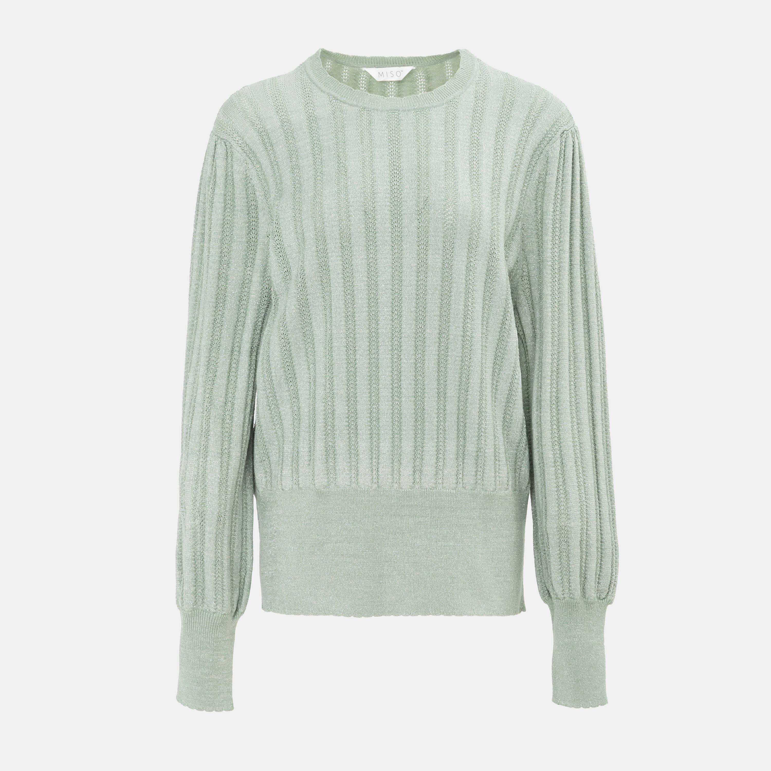 Grey - Miso - Knit Jumper Women - 1