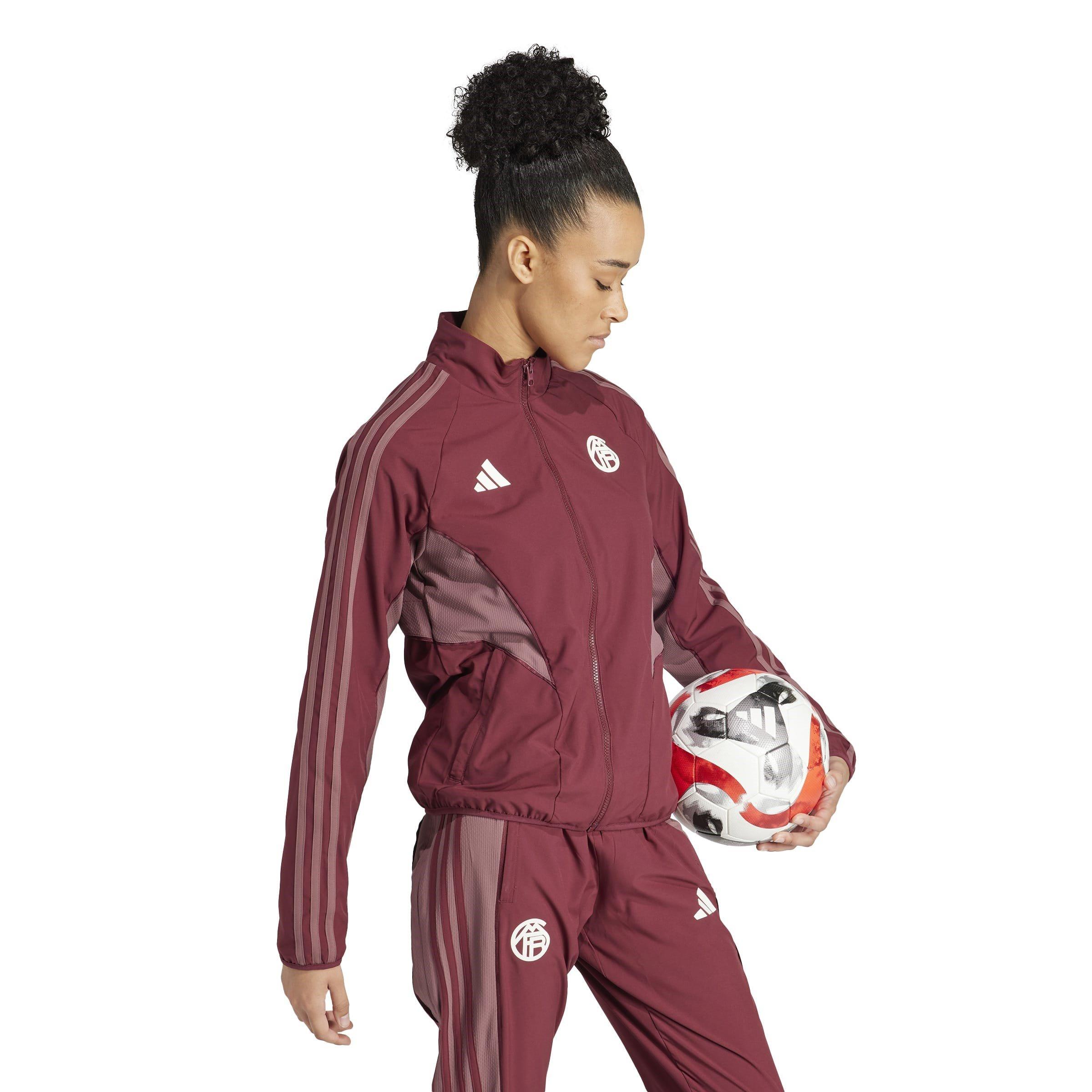Red - adidas - Bayern Munich Anthem Jacket 2024 2025 Womens - 4