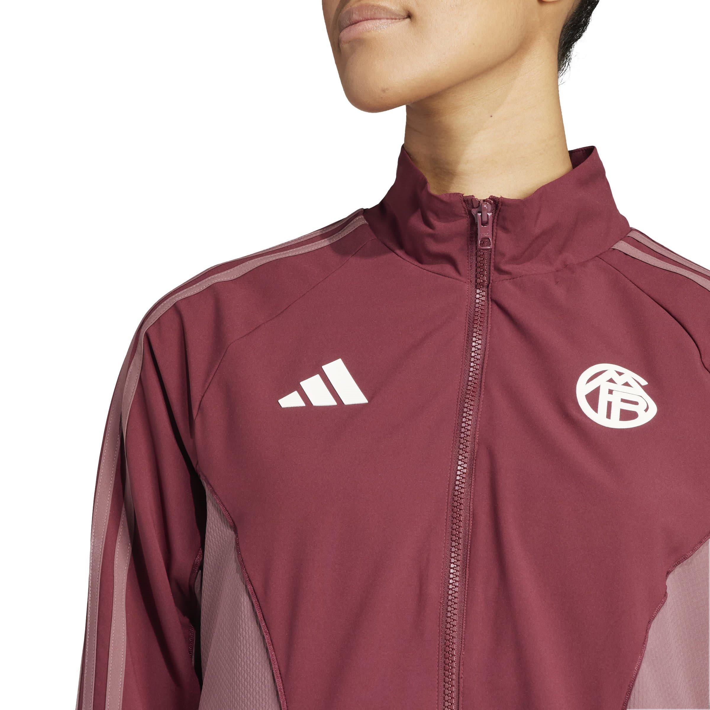 Red - adidas - Bayern Munich Anthem Jacket 2024 2025 Womens - 5