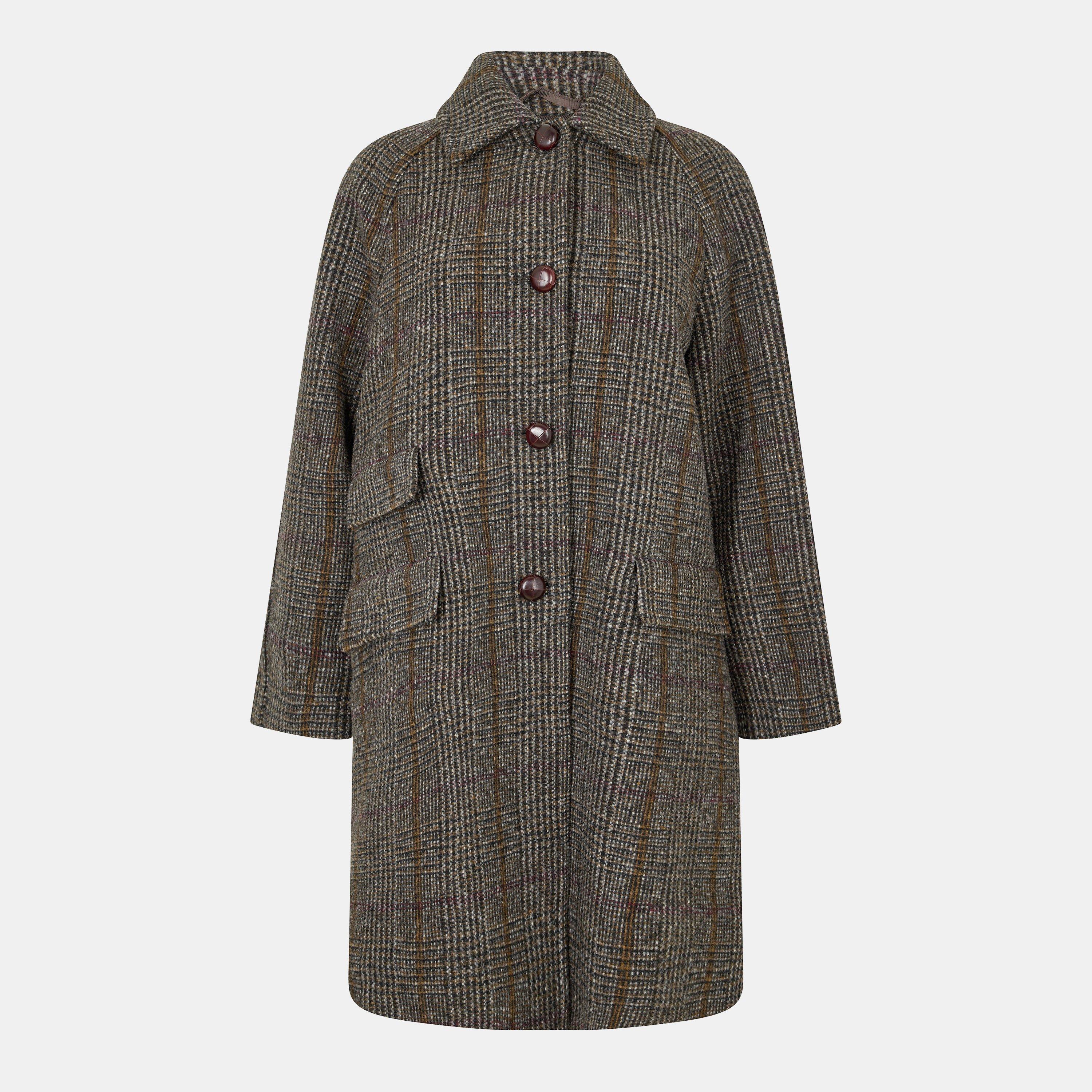Chocolate - Weekend Max Mara - Women's Pitone Overcoat - 1