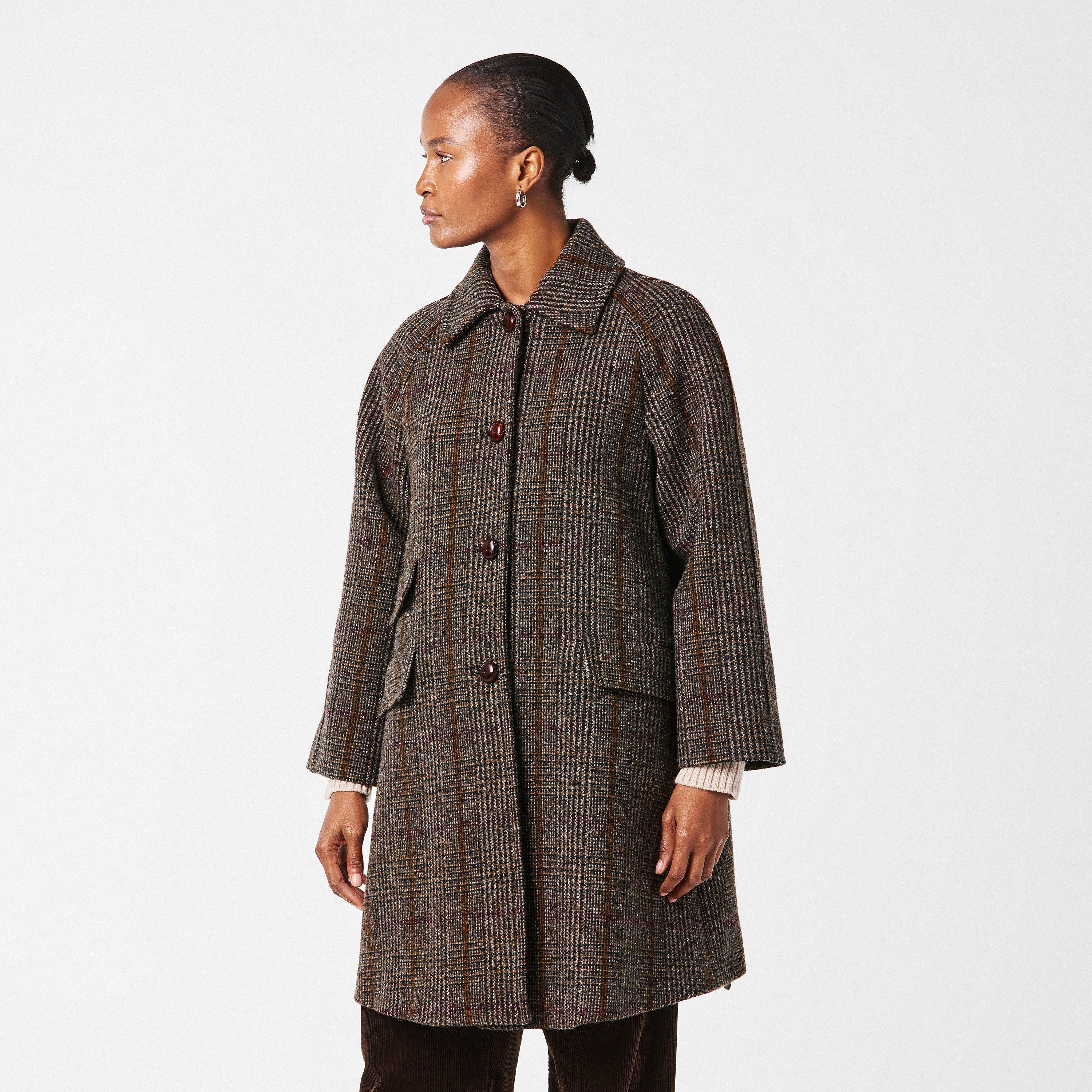 Chocolate - Weekend Max Mara - Women's Pitone Overcoat - 3