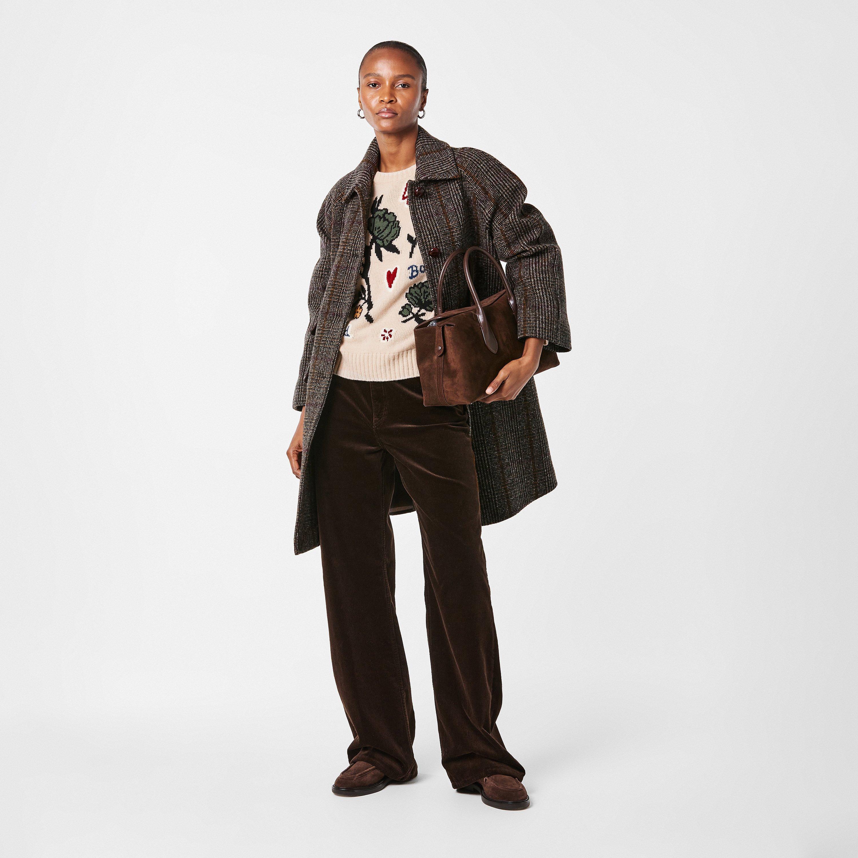 Chocolate - Weekend Max Mara - Women's Pitone Overcoat - 6