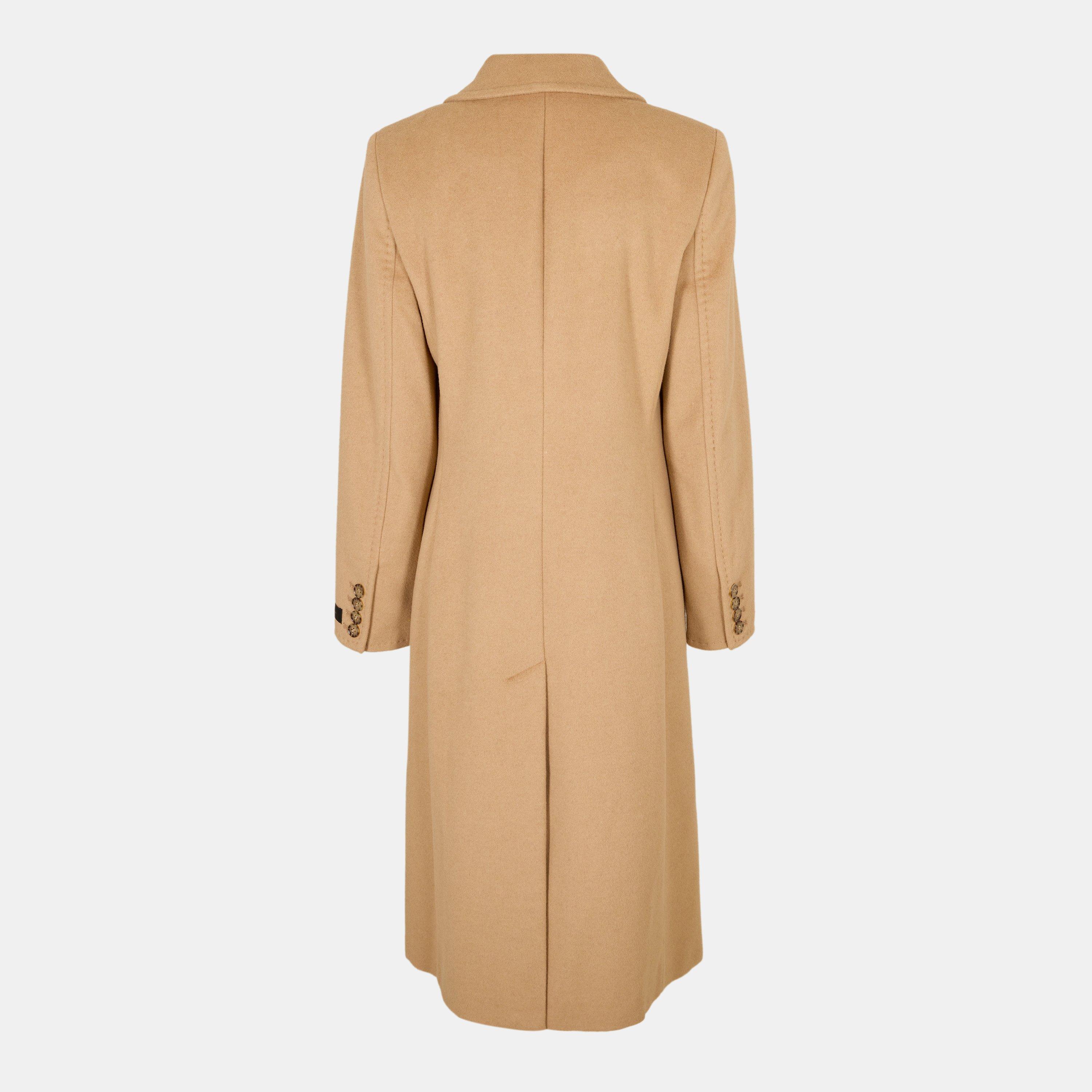 Camel - Donna Karan - Women's DKaran Double Breasted Overcoat - 2
