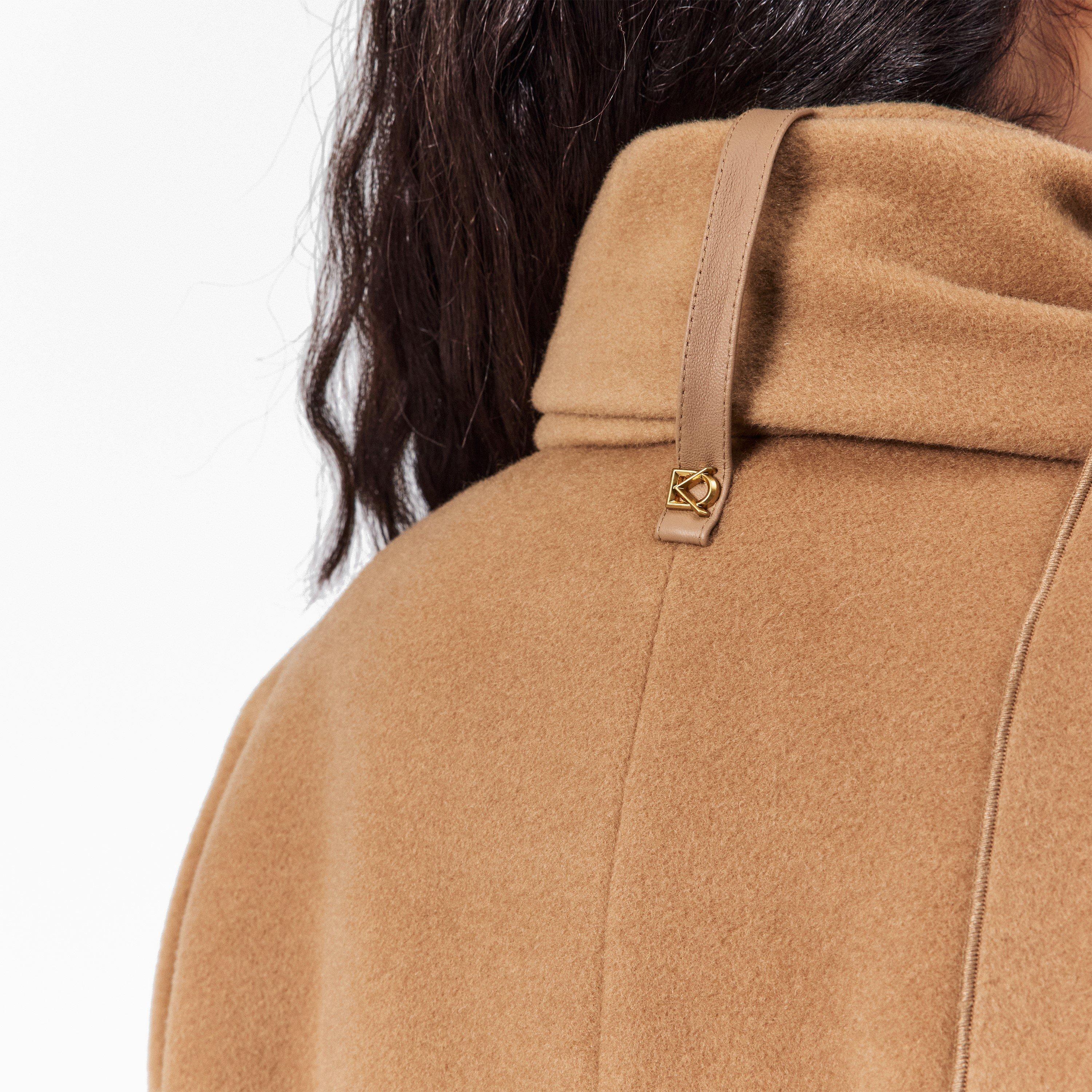 Camel - Donna Karan - Women's DKaran Scarf Draped Overcoat - 5