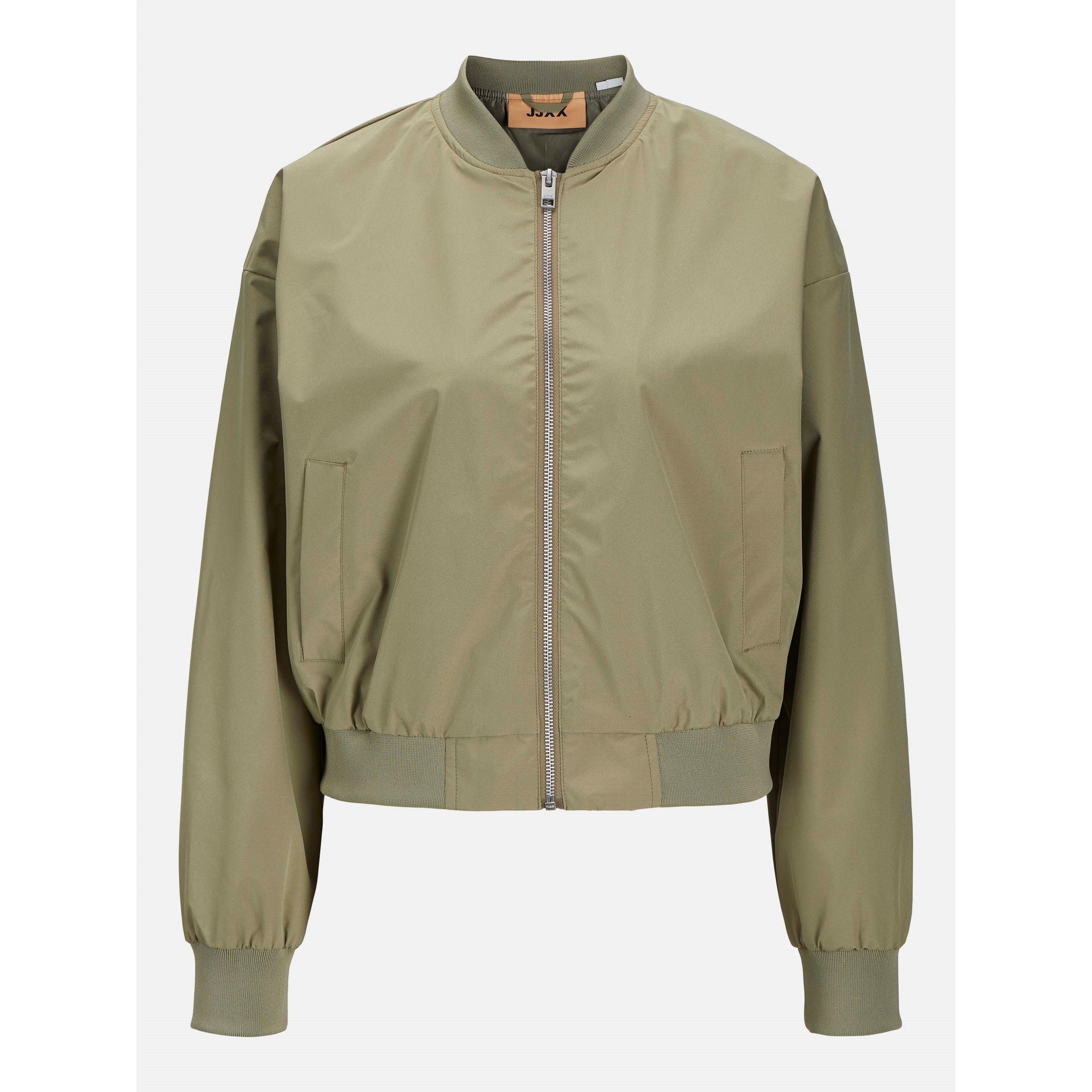 Aloe - JJXX - Women's Ella Ribbed Zip Bomber Jacket - 1