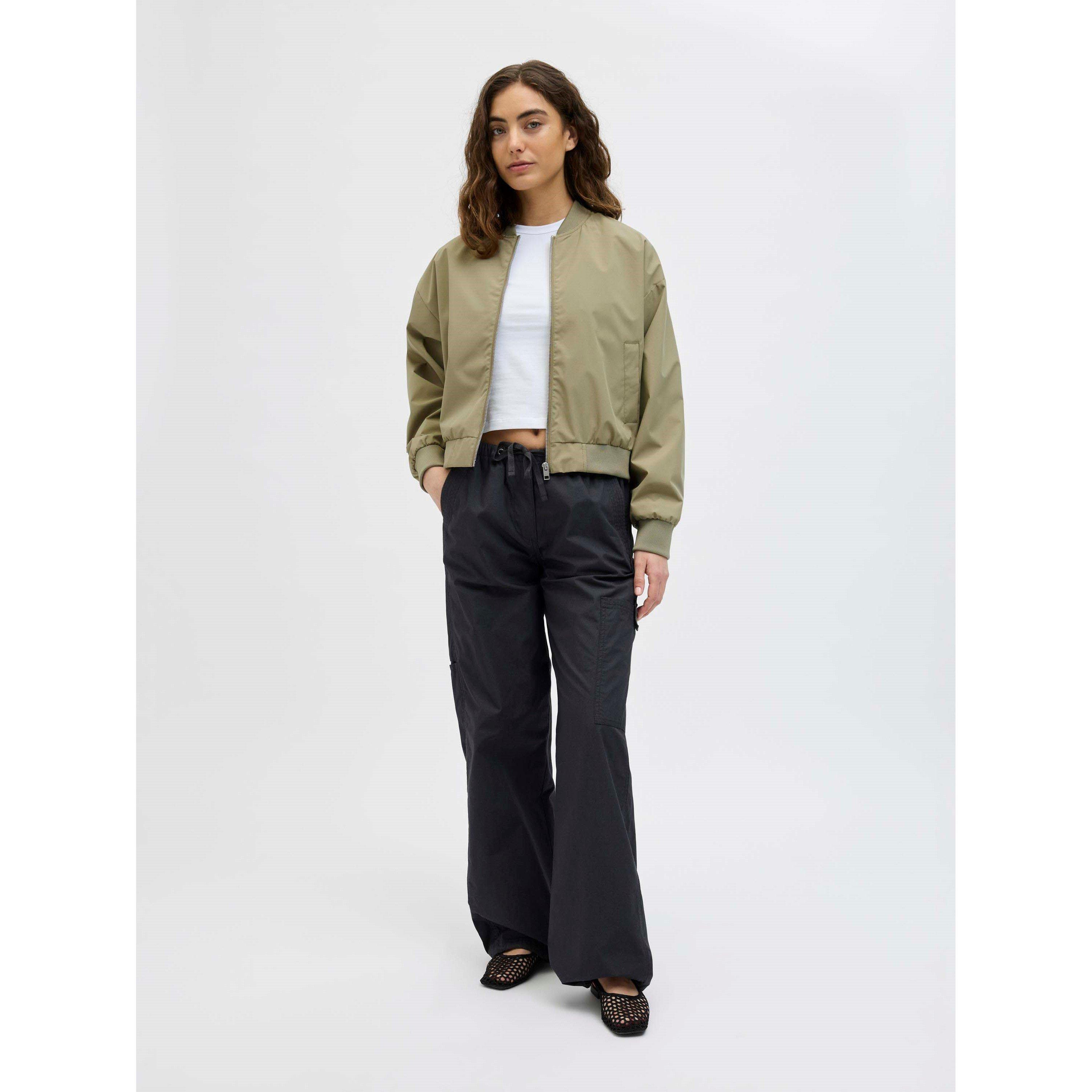 Aloe - JJXX - Women's Ella Ribbed Zip Bomber Jacket - 3