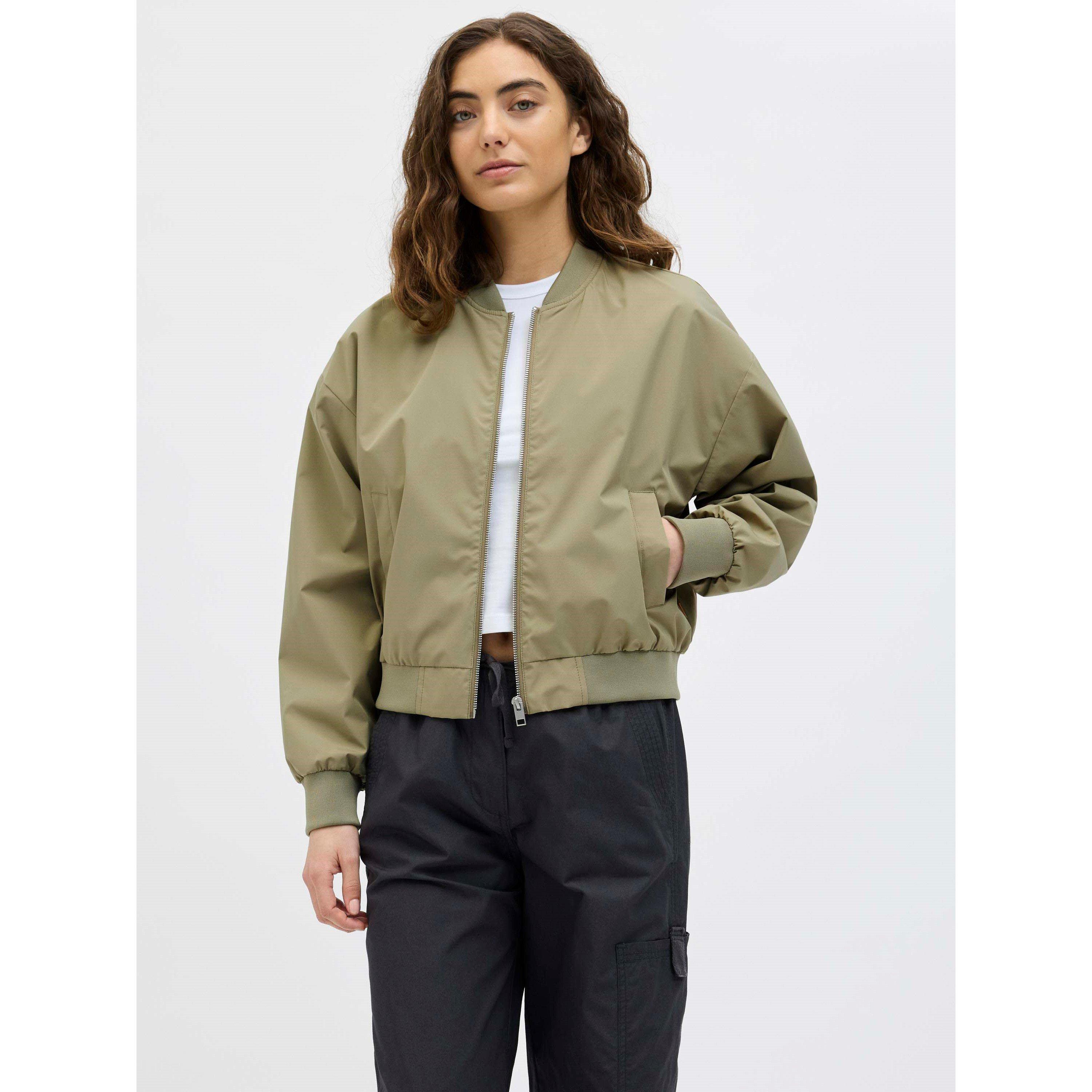 Aloe - JJXX - Women's Ella Ribbed Zip Bomber Jacket - 7