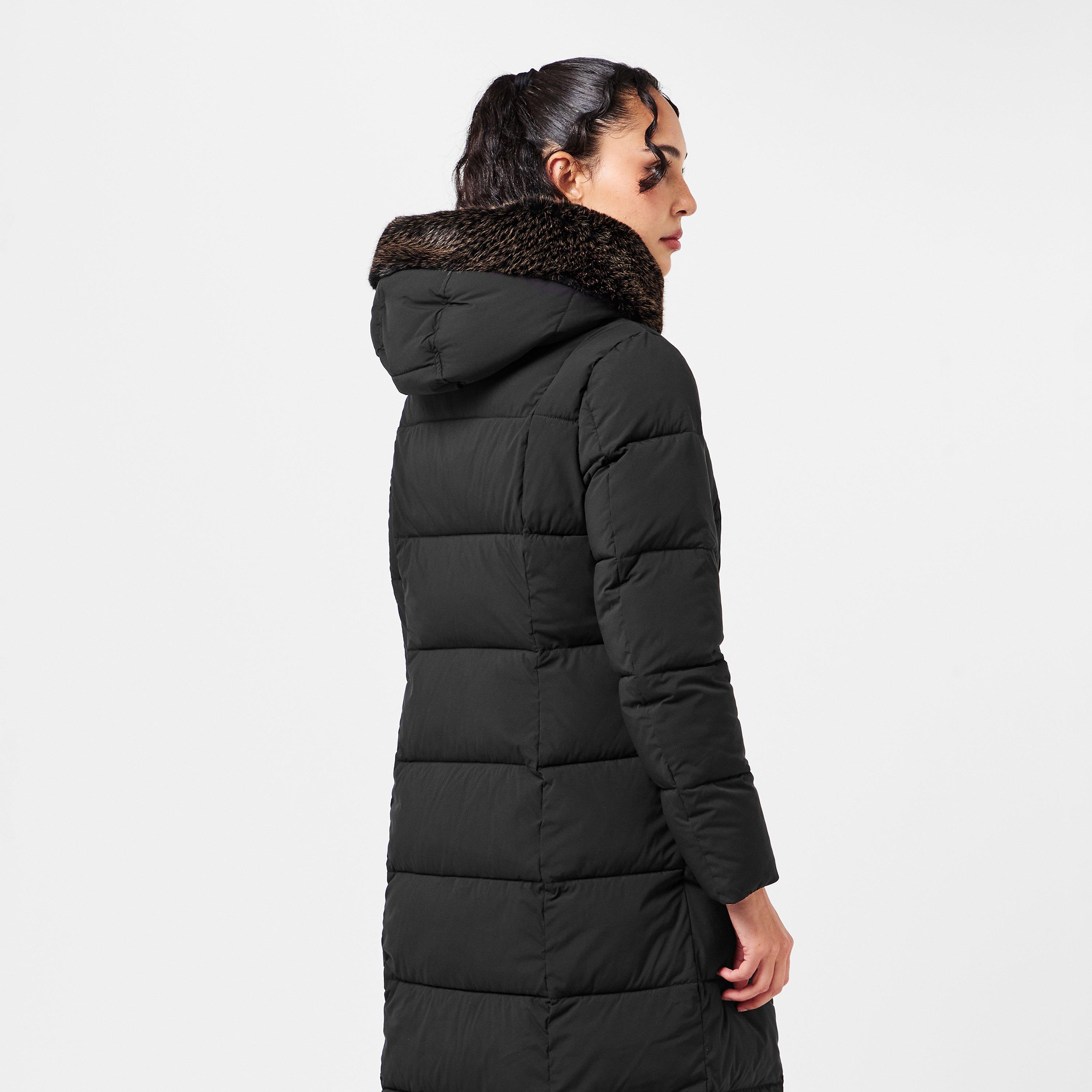 Black - Donna Karan - Women's Insulated Long Puffer Jacket - 4