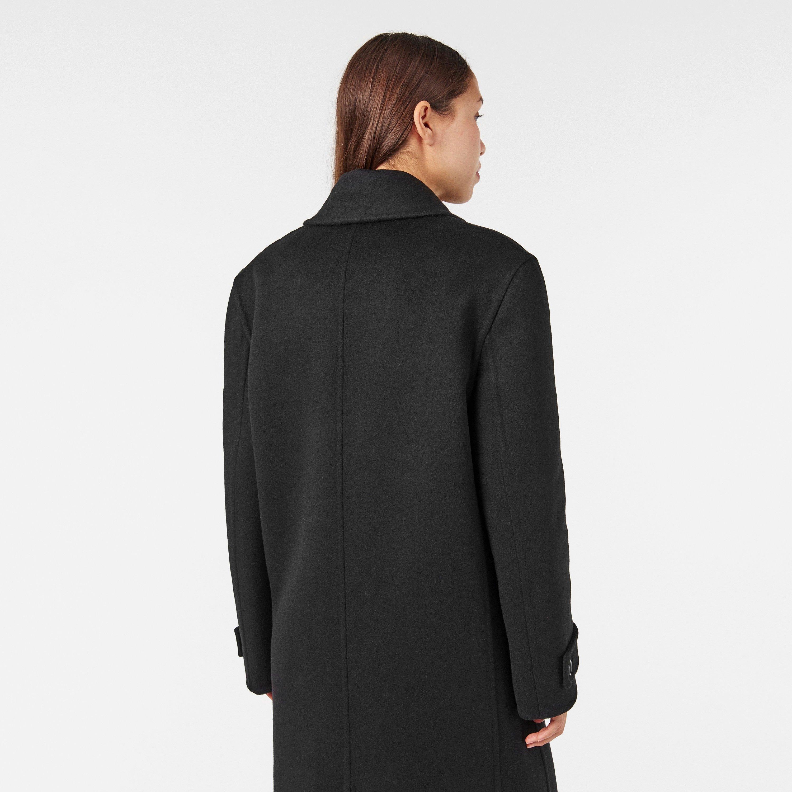 Noir - Saint Laurent - Women's Structured Overcoat - 4