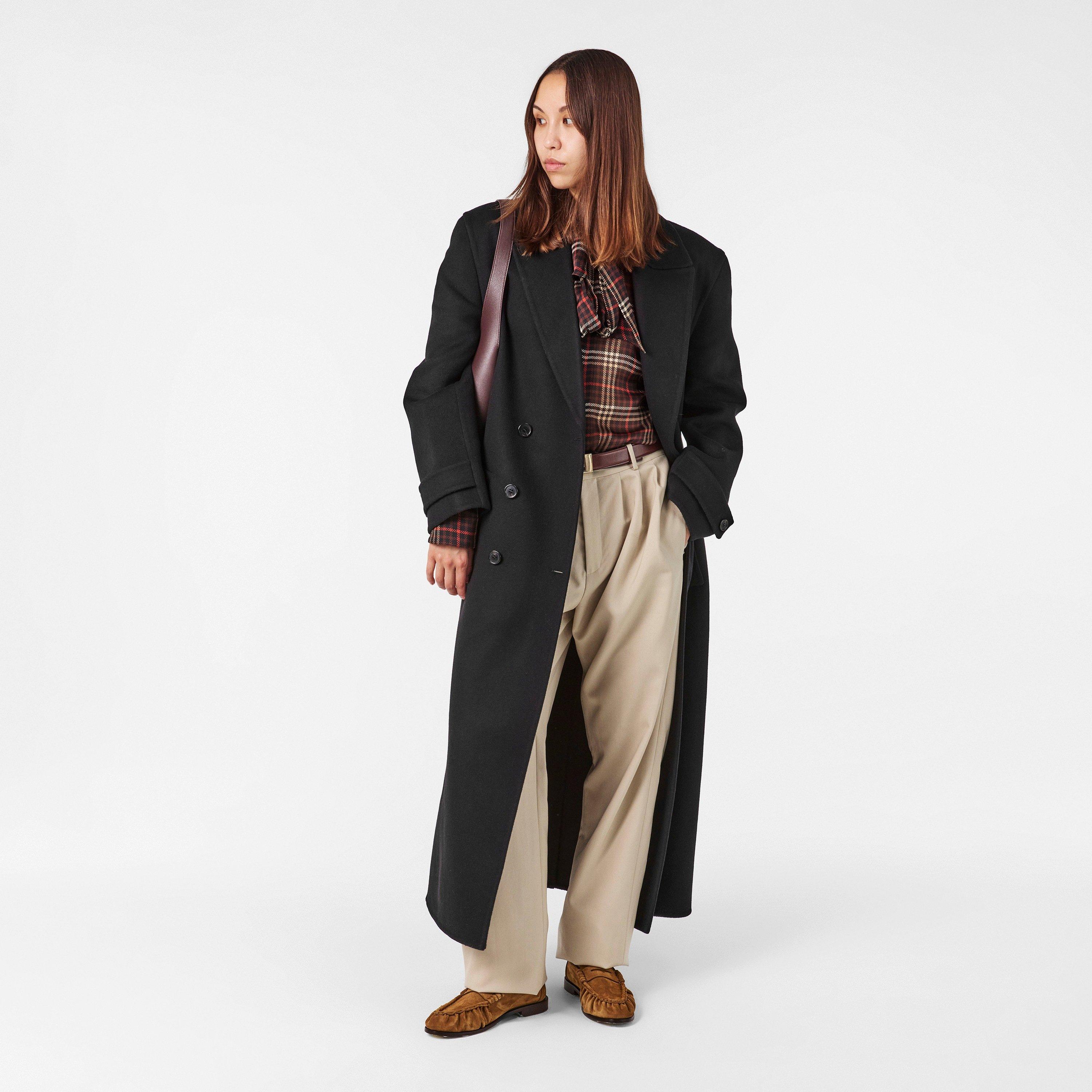 Noir - Saint Laurent - Women's Structured Overcoat - 6