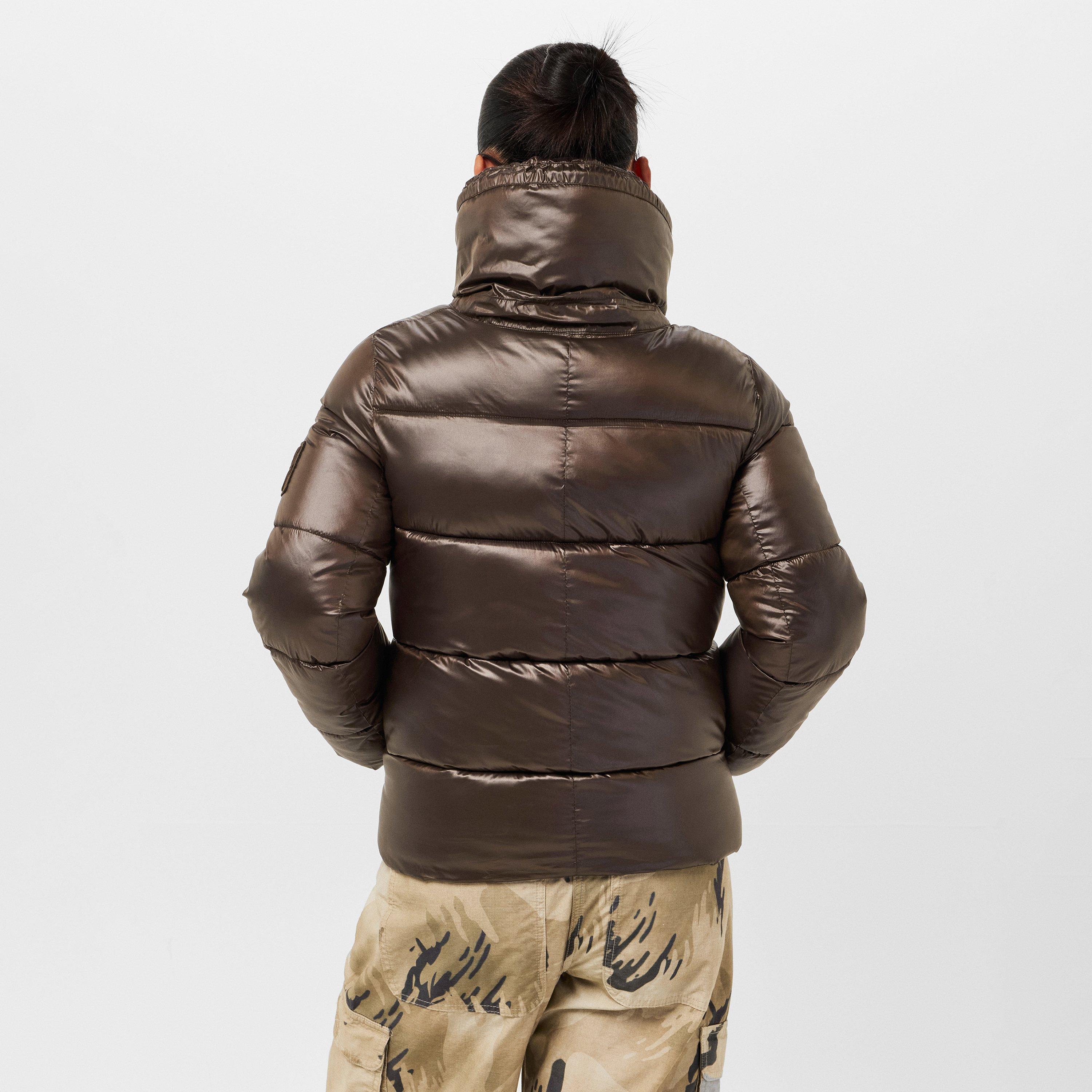 Chocolate - DKNY - Women's Shorts Quilted Puffer Jacket - 4