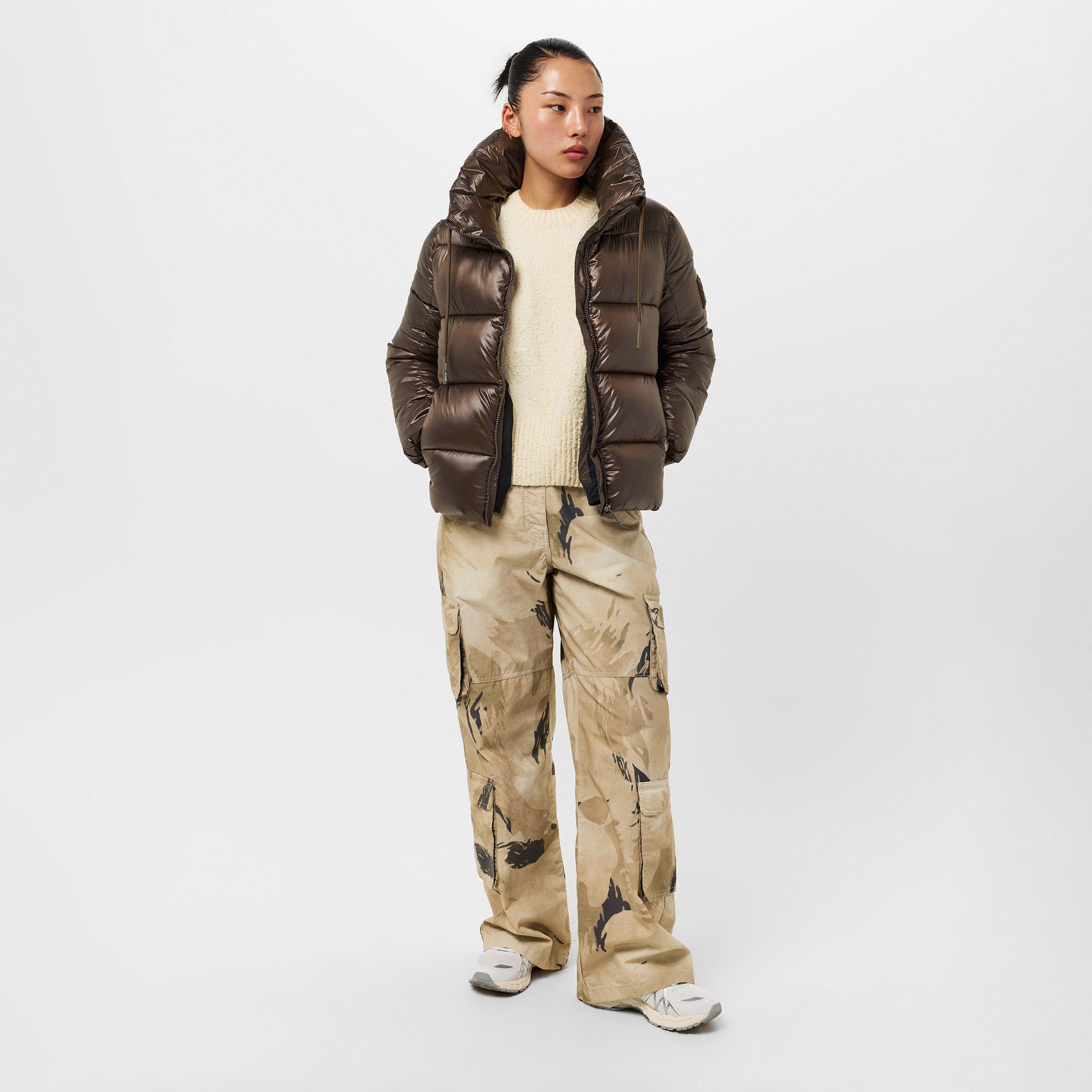 Chocolate - DKNY - Women's Shorts Quilted Puffer Jacket - 6