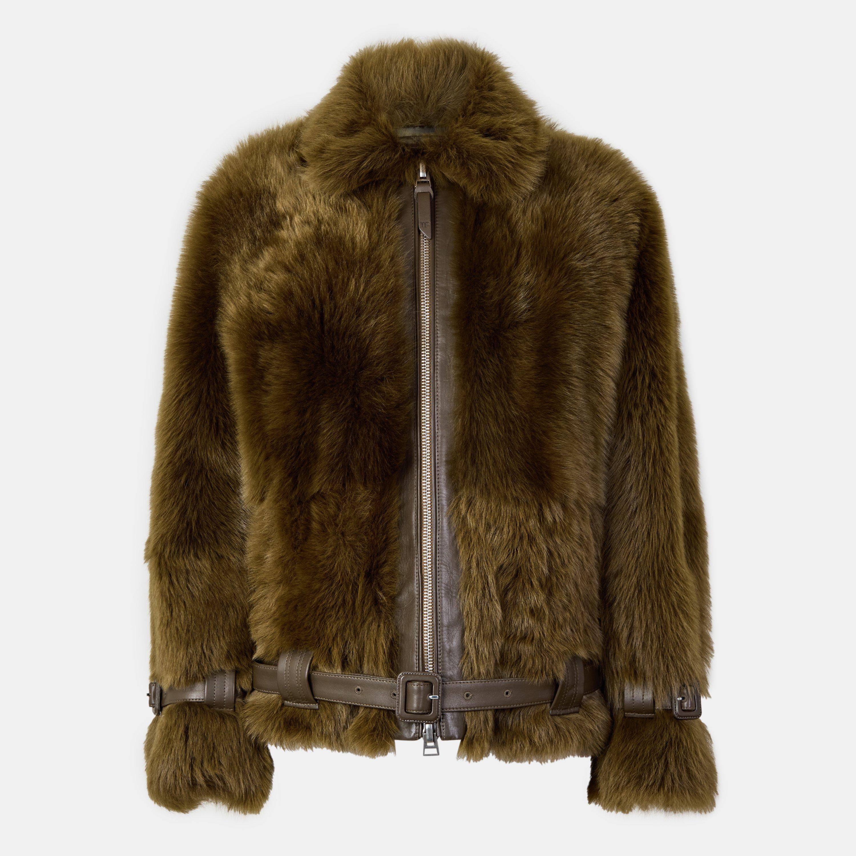 Green - Tom Ford - Women's Shearling Jacket - 1