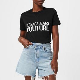 Versace Jeans Couture Contrast Logo T Shirt