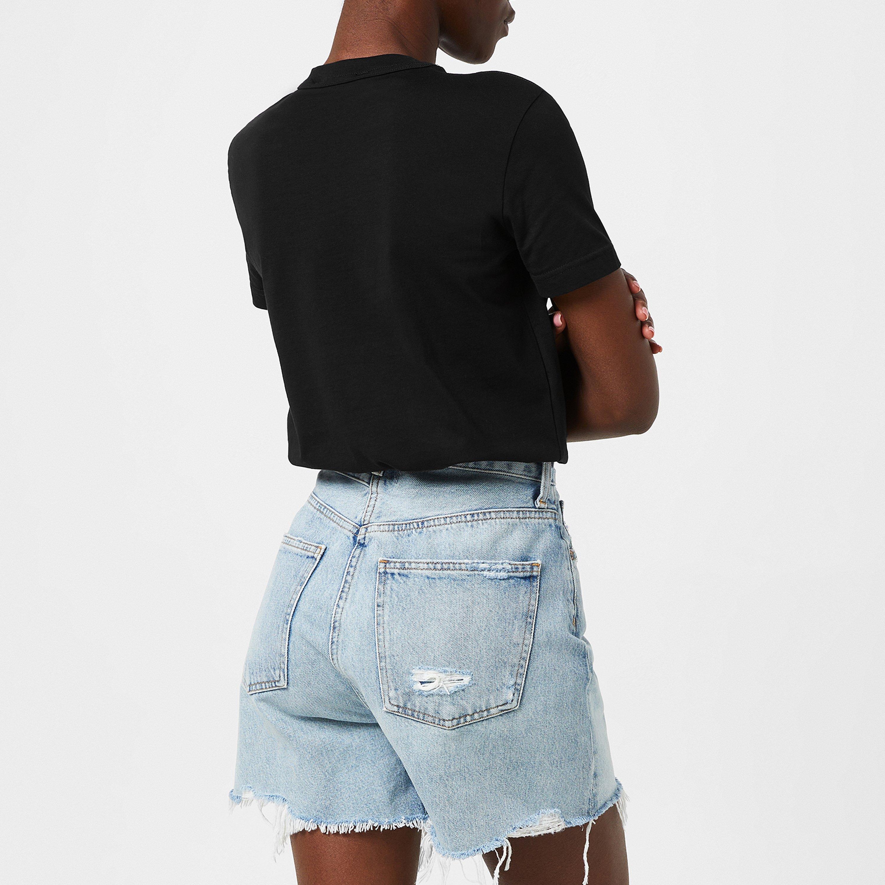 Black/White899 - Versace Jeans Couture - Contrast Logo T Shirt - 2