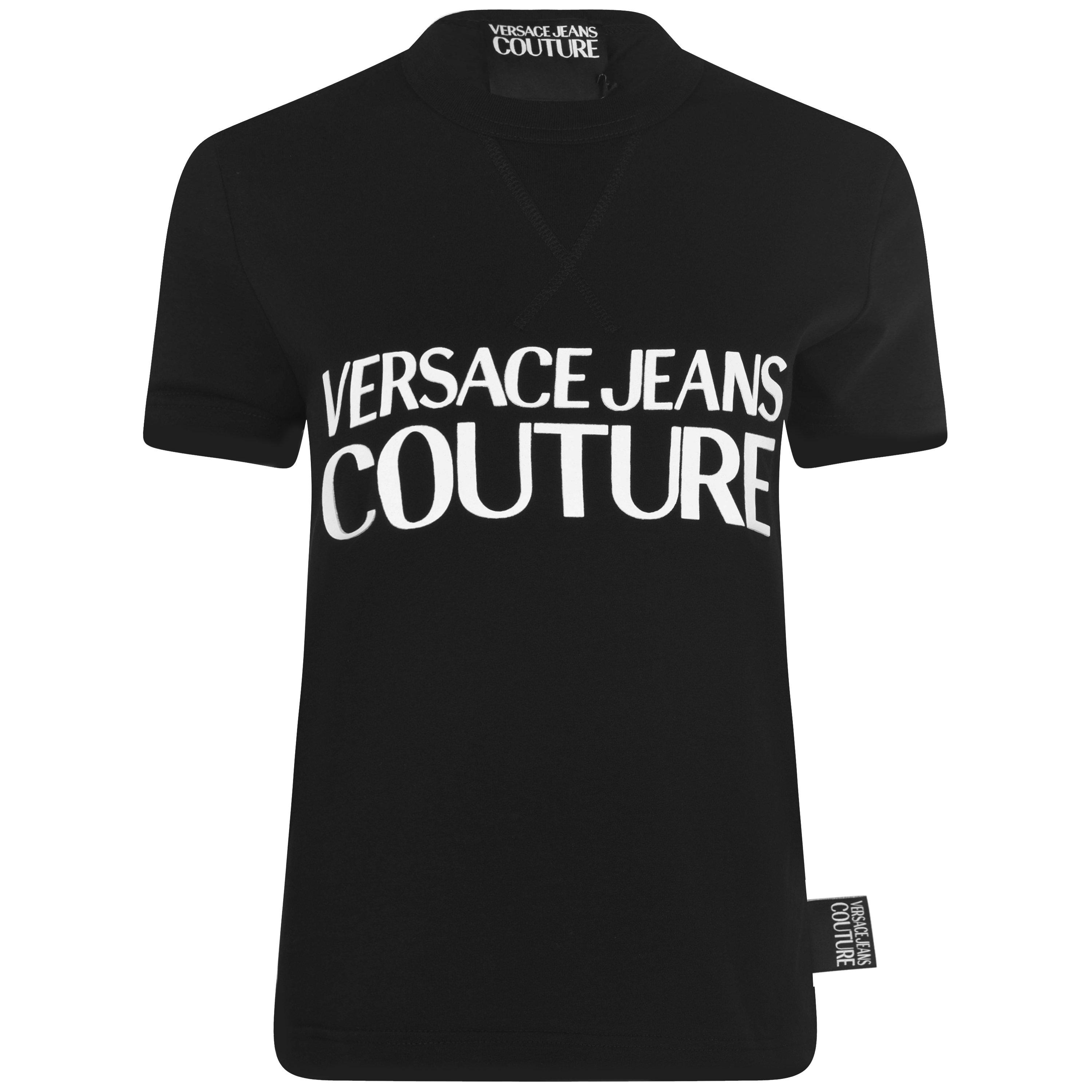 Black/White899 - Versace Jeans Couture - Contrast Logo T Shirt - 5