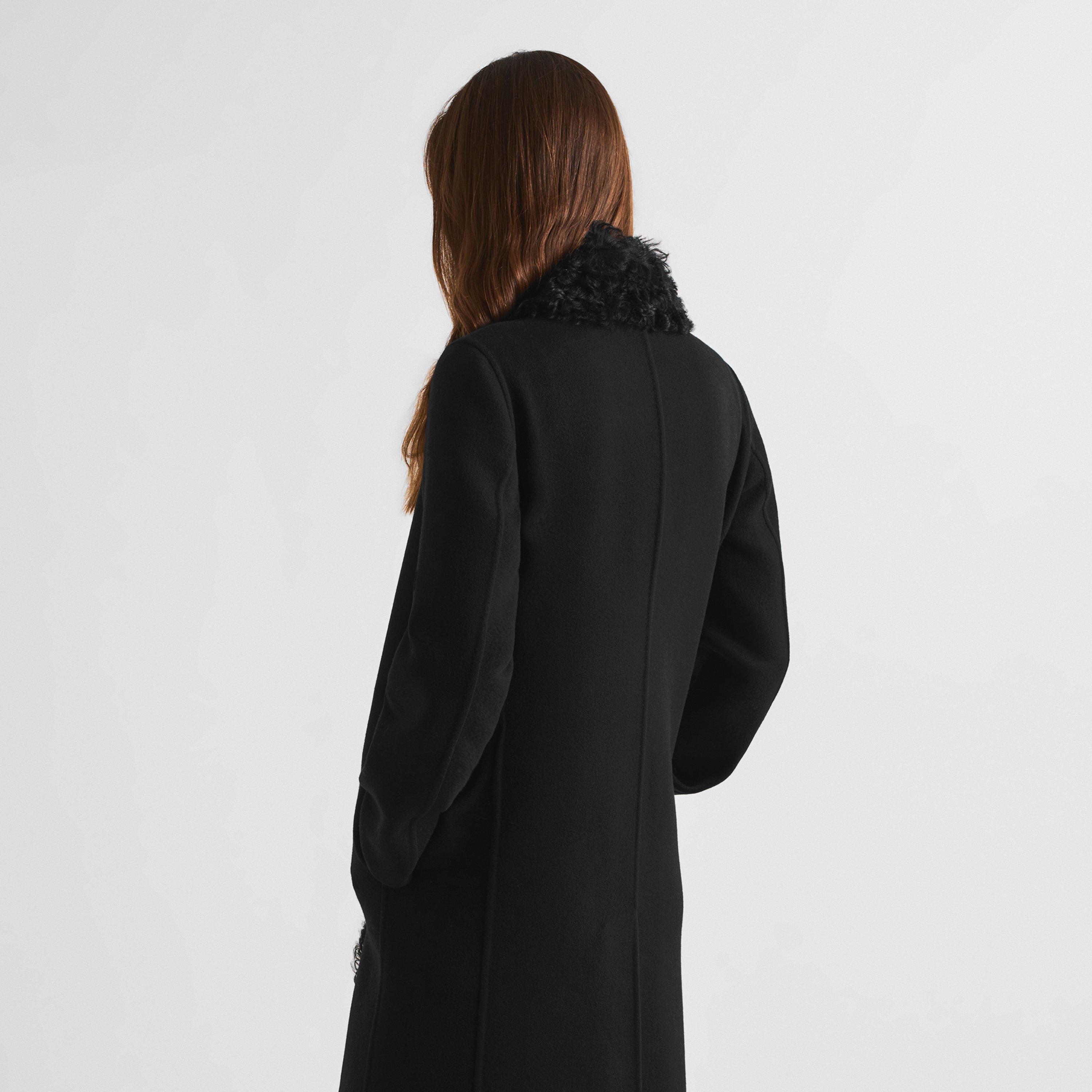 Black - Fendi - Fendi Wool Coat Ld64 - 4
