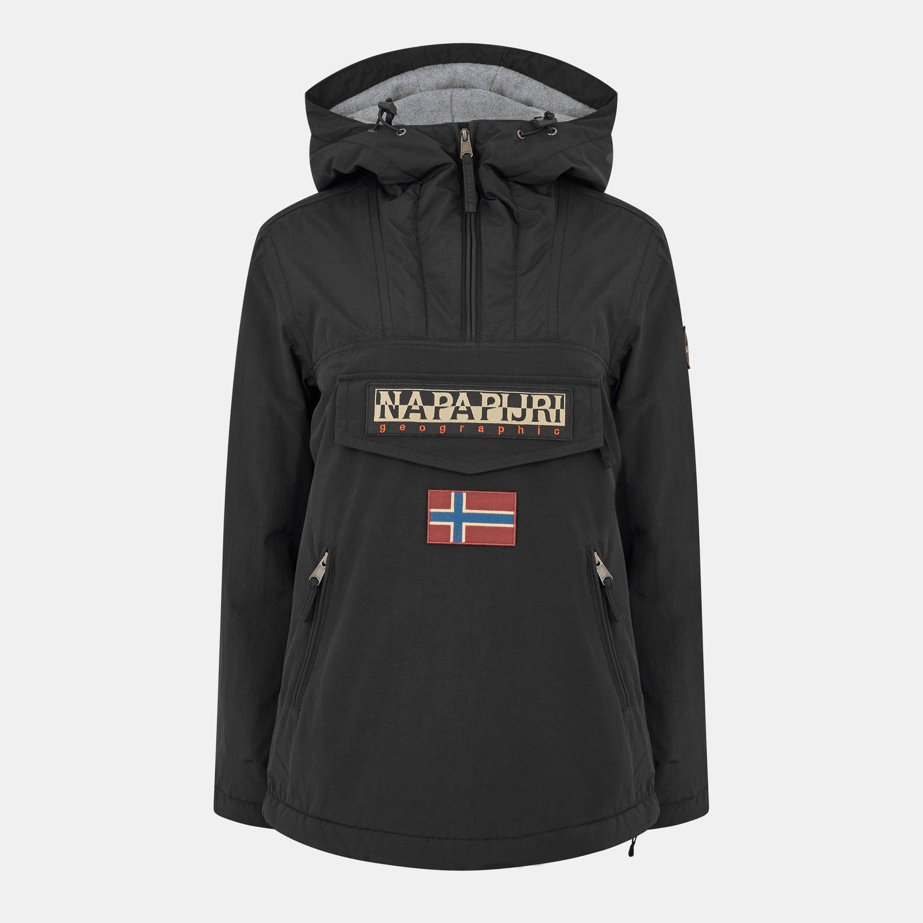 Napapijri Women's Rainforest Waterproof Winter Rain Anorak - Black - 8 (XS)