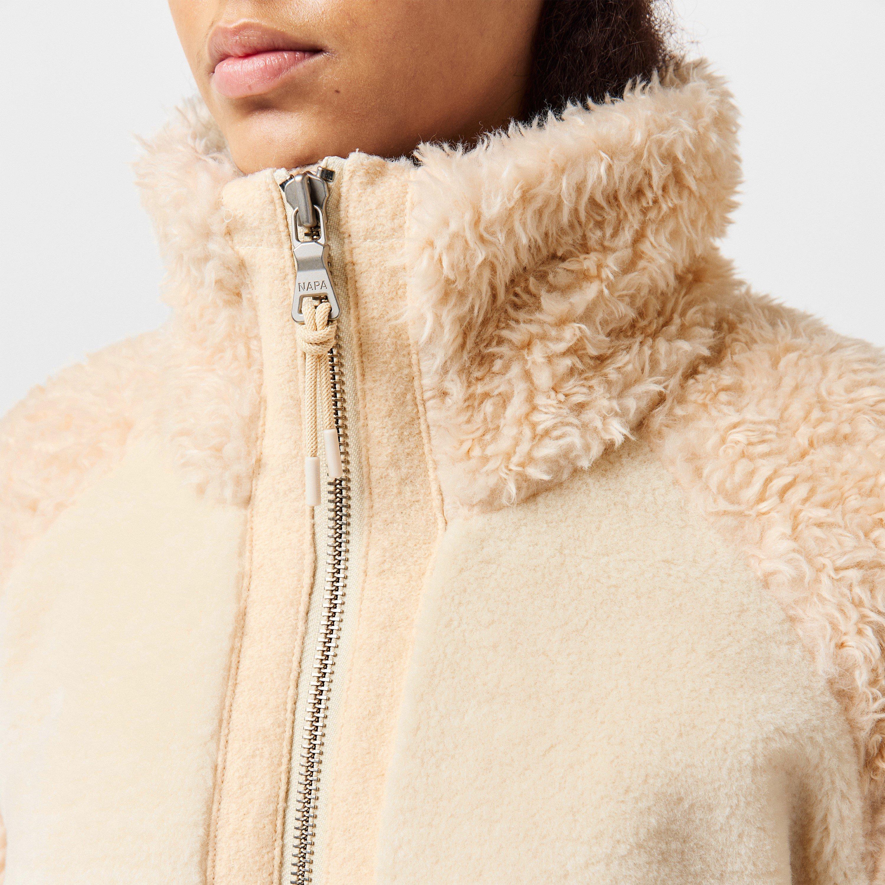 Beige Dimity - Napapijri - Women's Napa Falkner Teddy Coat - 5