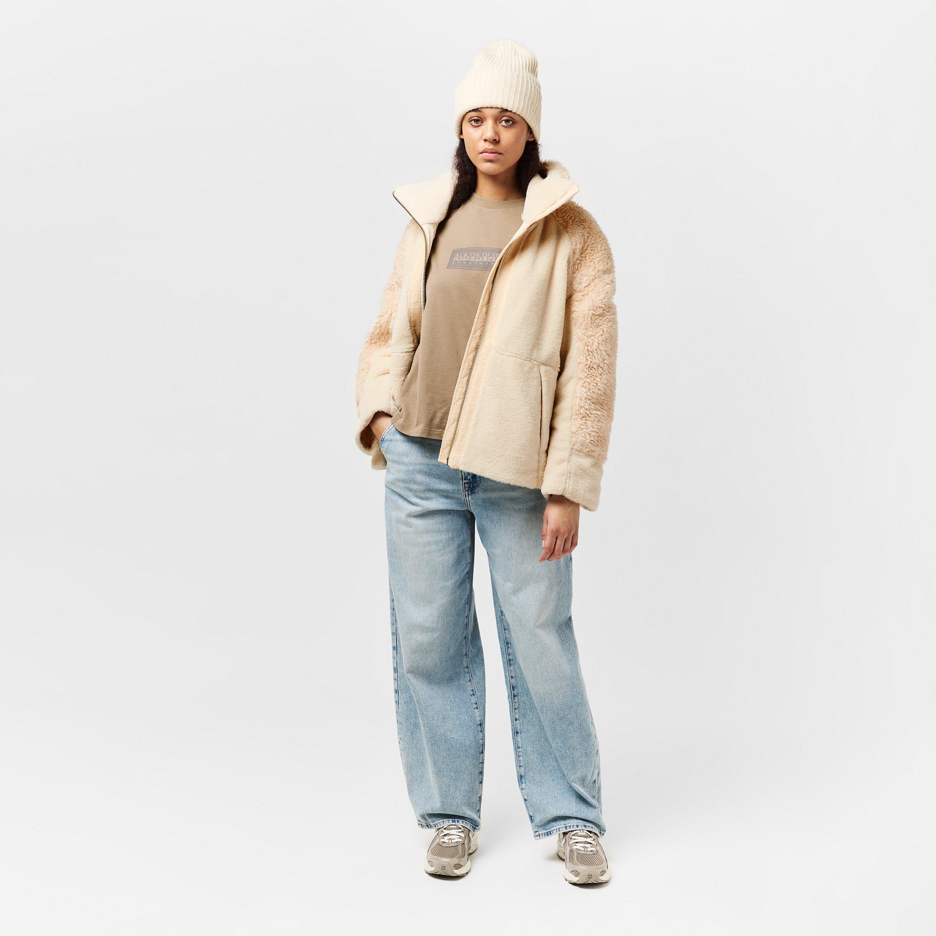 Beige Dimity - Napapijri - Women's Napa Falkner Teddy Coat - 6