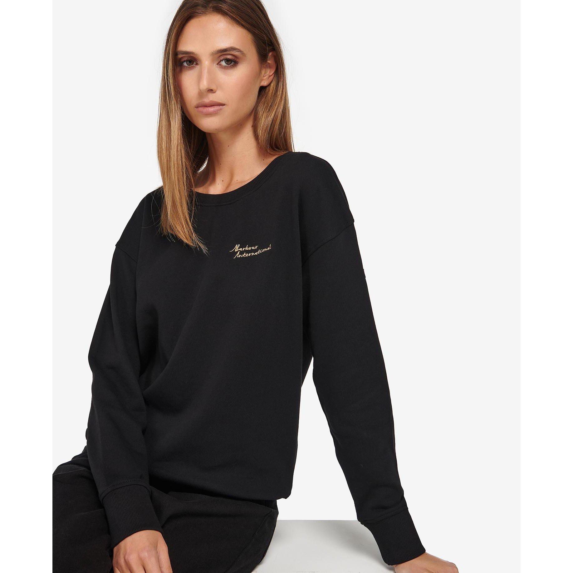 Black - Barbour International - Chequer Overlayer Sweatshirt - 6