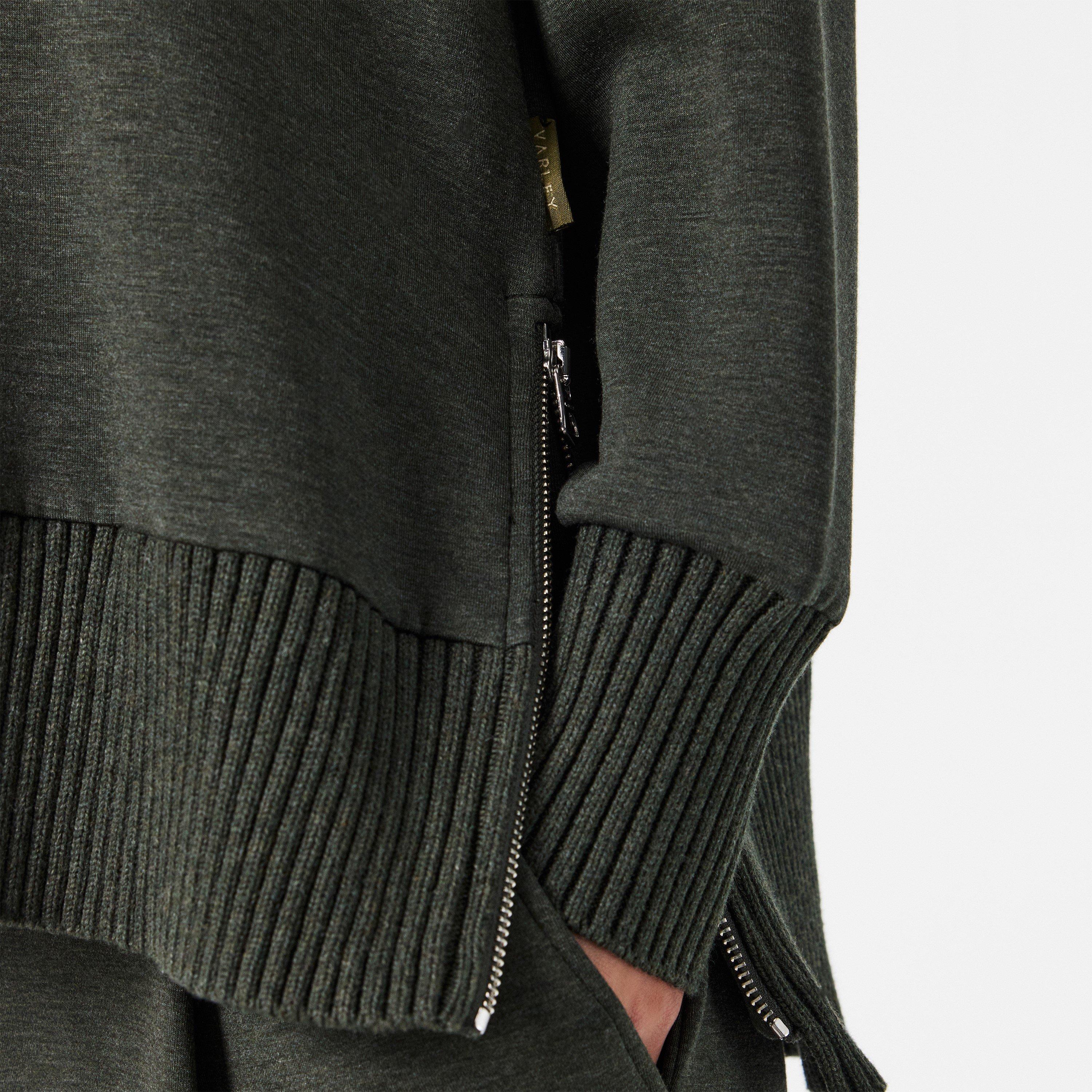 olive marl - Varley - Womens Barker High-Neck Sweat - 5