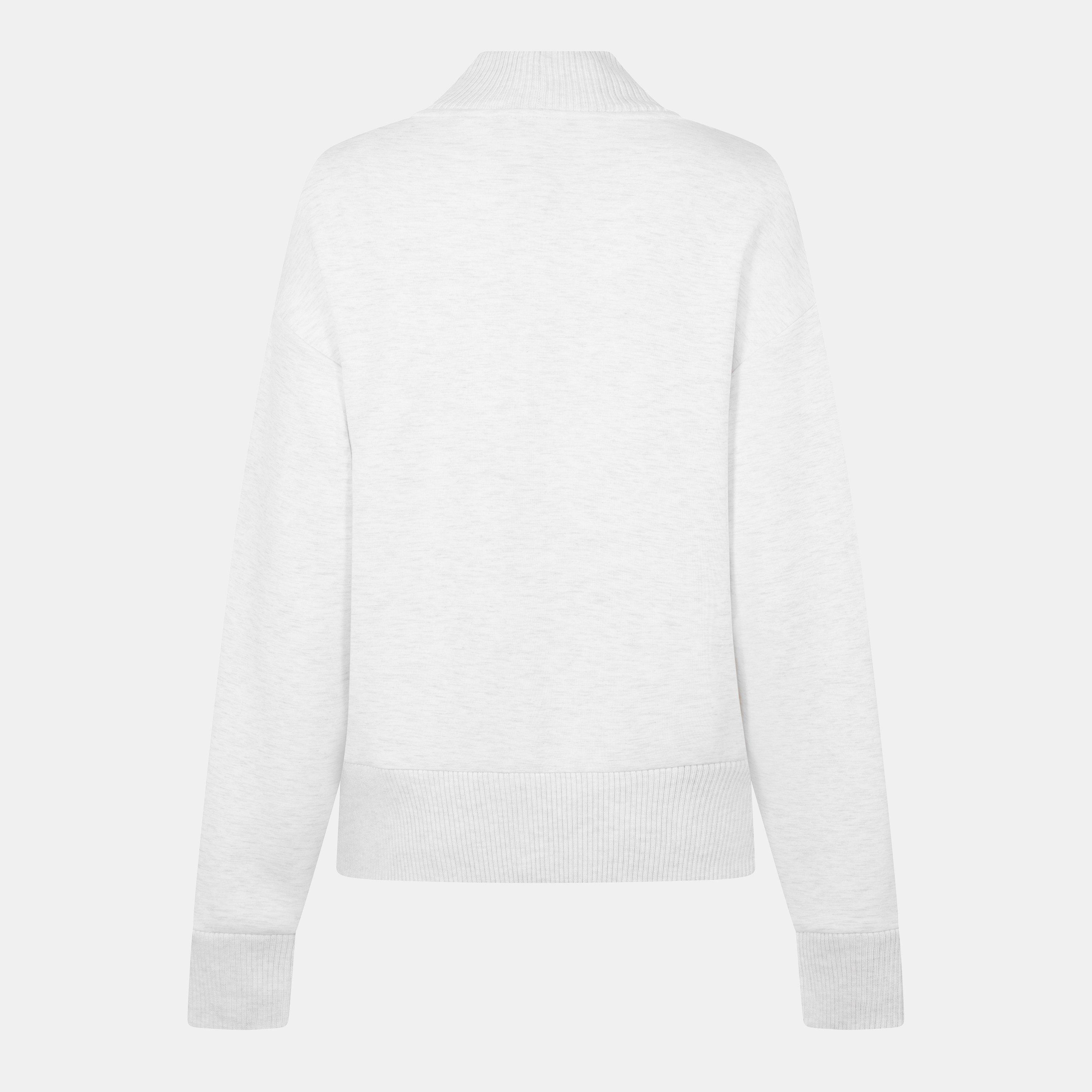 ivory marl - Varley - Women's Sally Quarter Zip Soft Fleece Relaxed Fit Fleece - 2