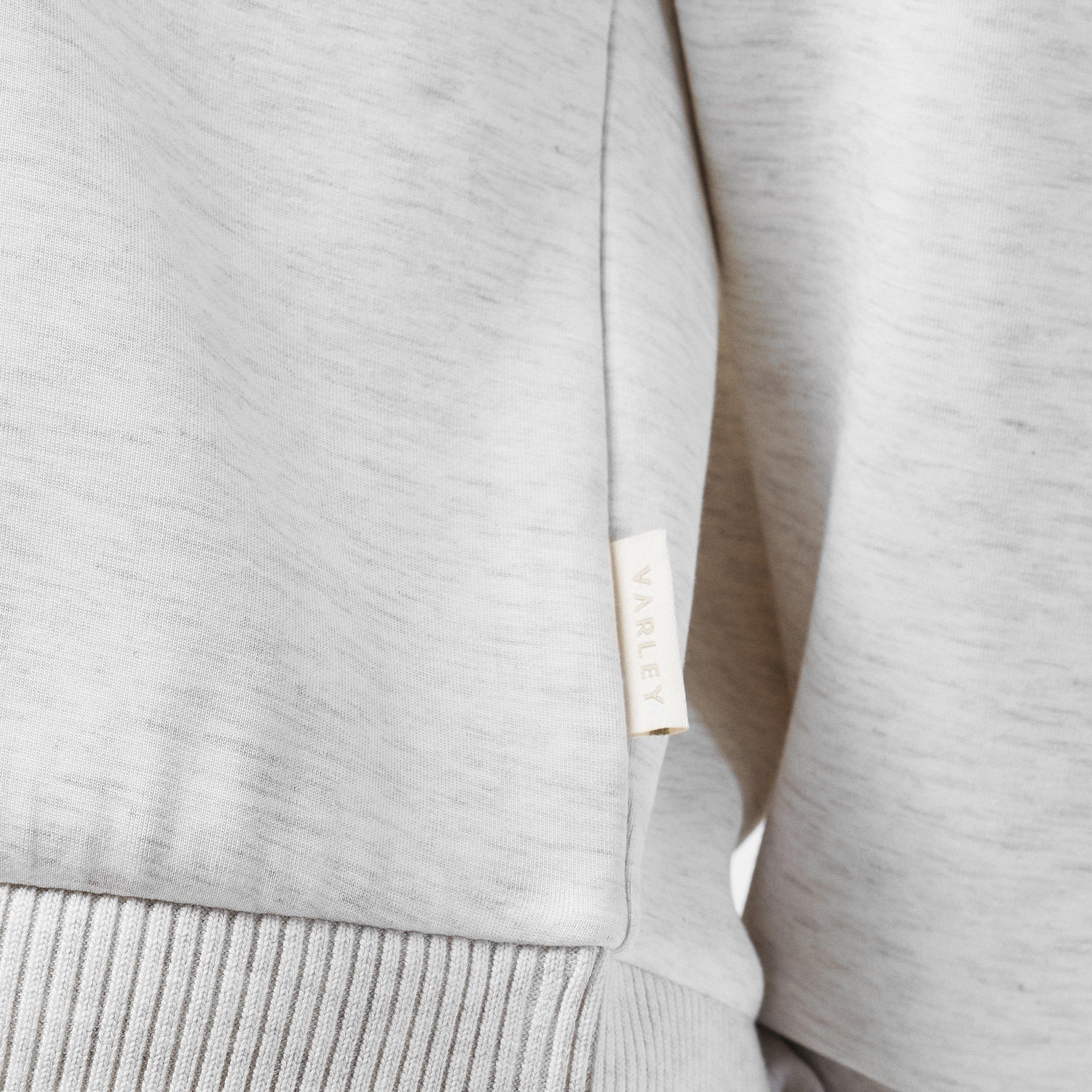 ivory marl - Varley - Women's Sally Quarter Zip Soft Fleece Relaxed Fit Fleece - 5