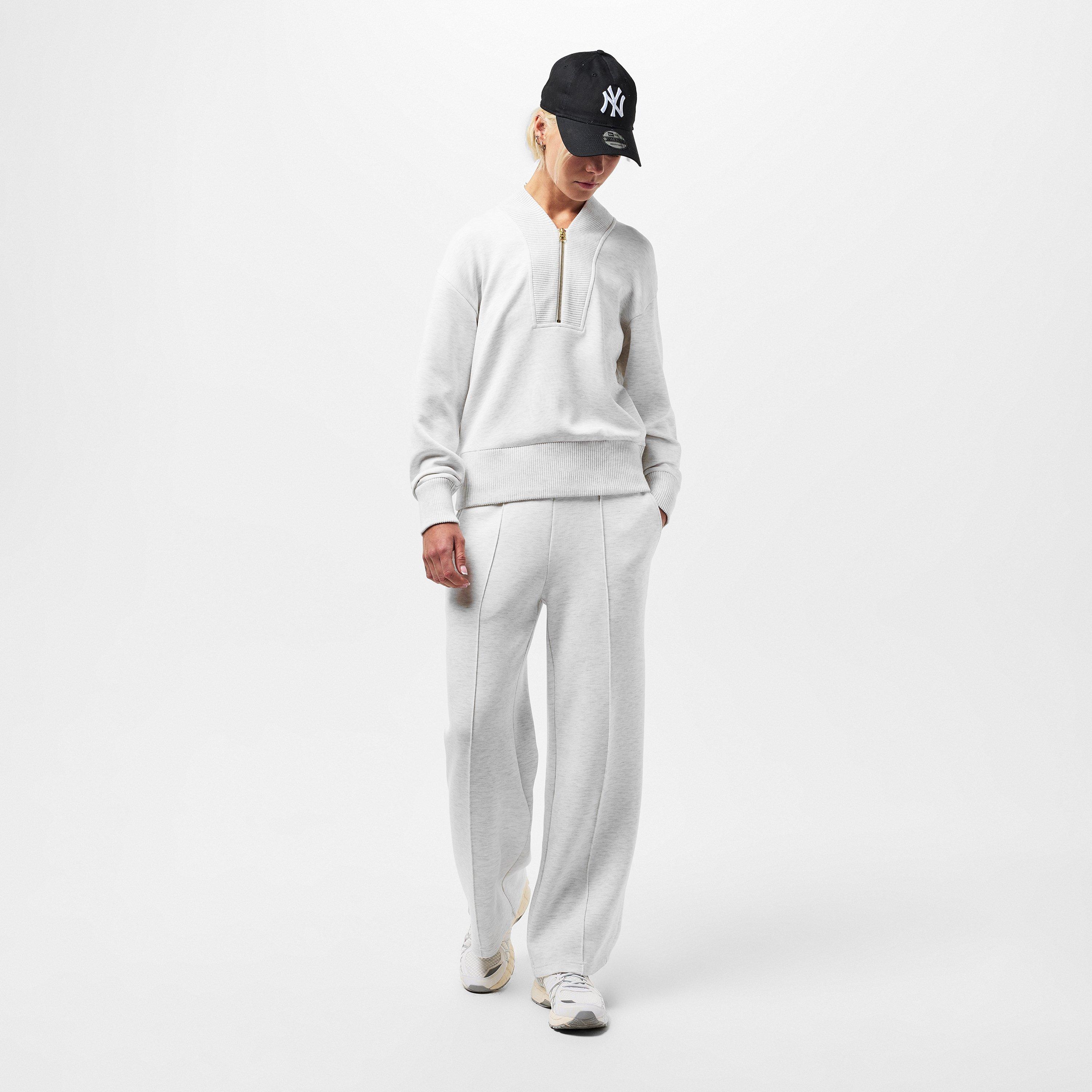 ivory marl - Varley - Women's Sally Quarter Zip Soft Fleece Relaxed Fit Fleece - 6