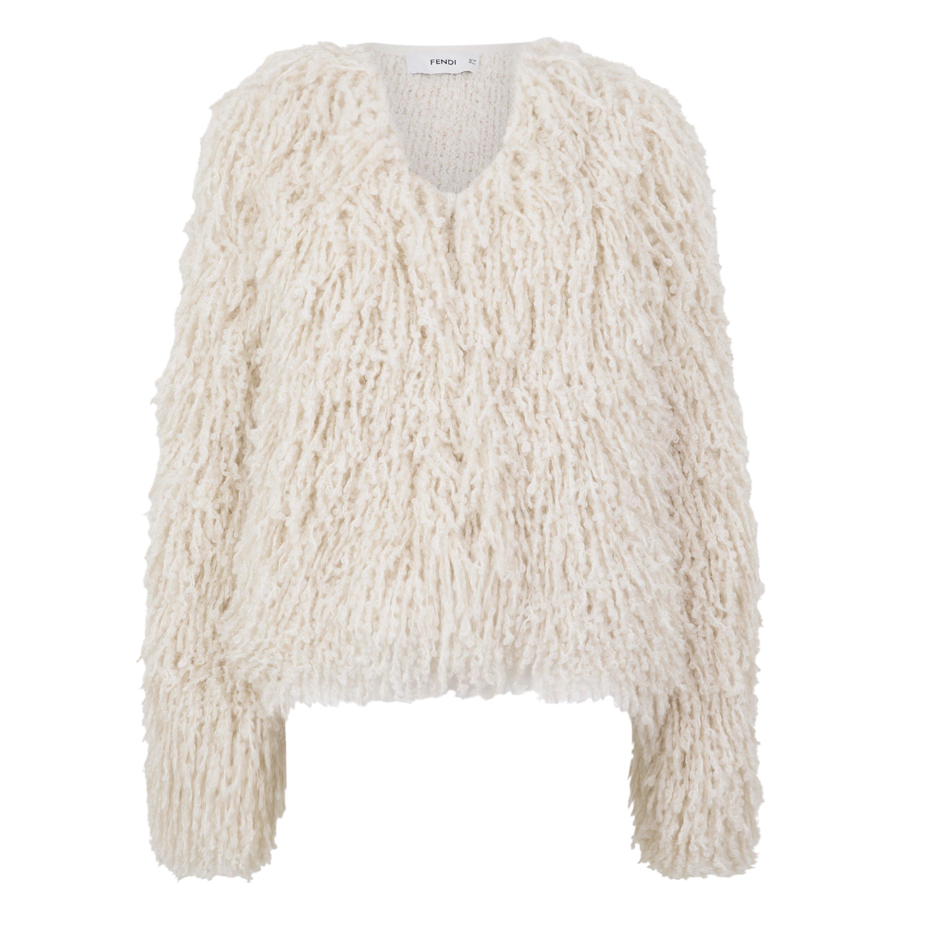 Ivory - Fendi - Fendi Knitted Jacket Ld64 - 1