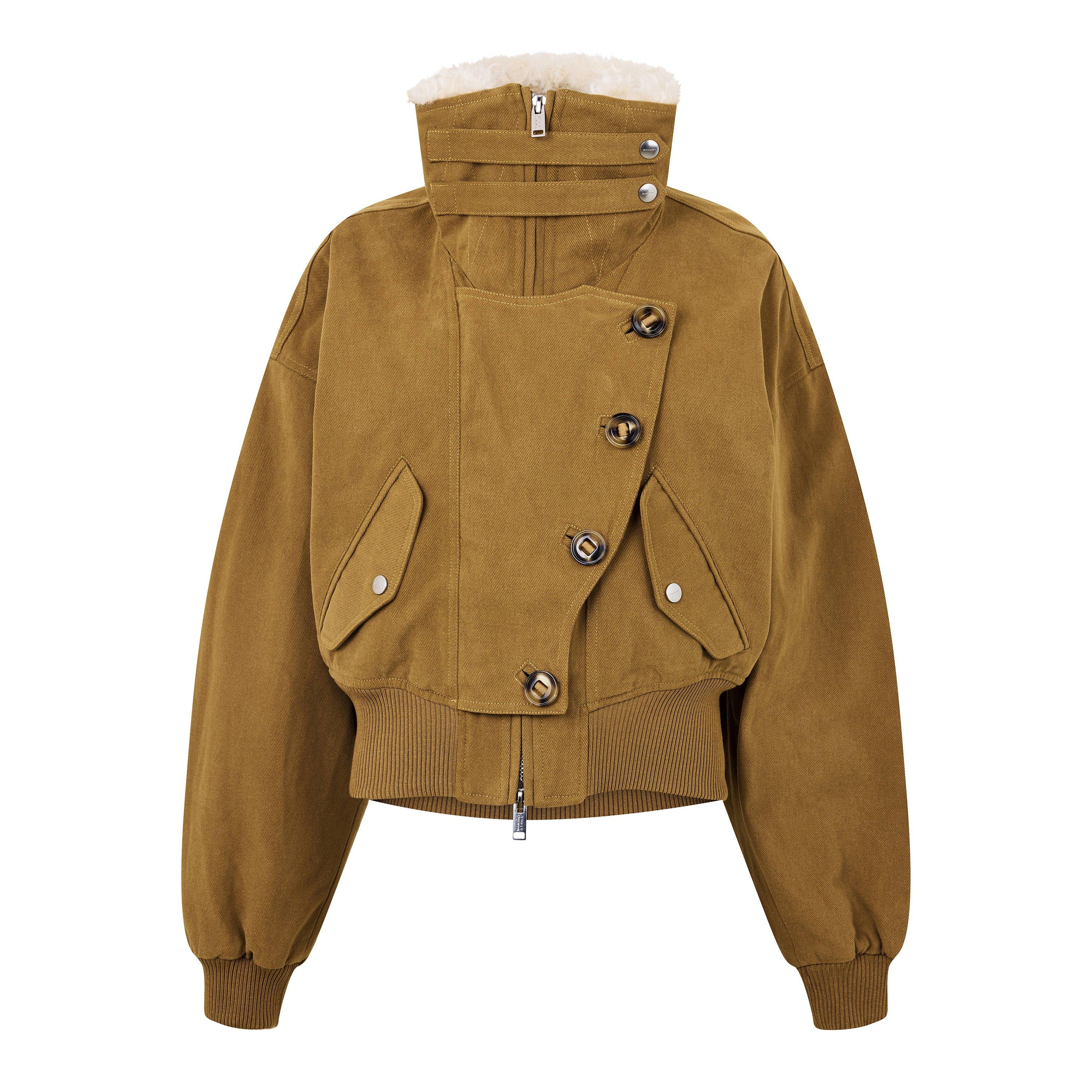 Marant Etoile Women's Oana Bomber Jacket - Camel - Size 12 (40)