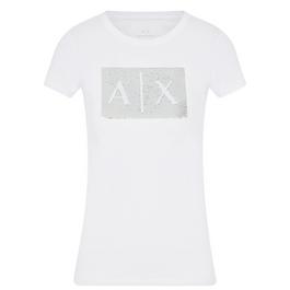 Armani Exchange Sequin Logo T Shirt