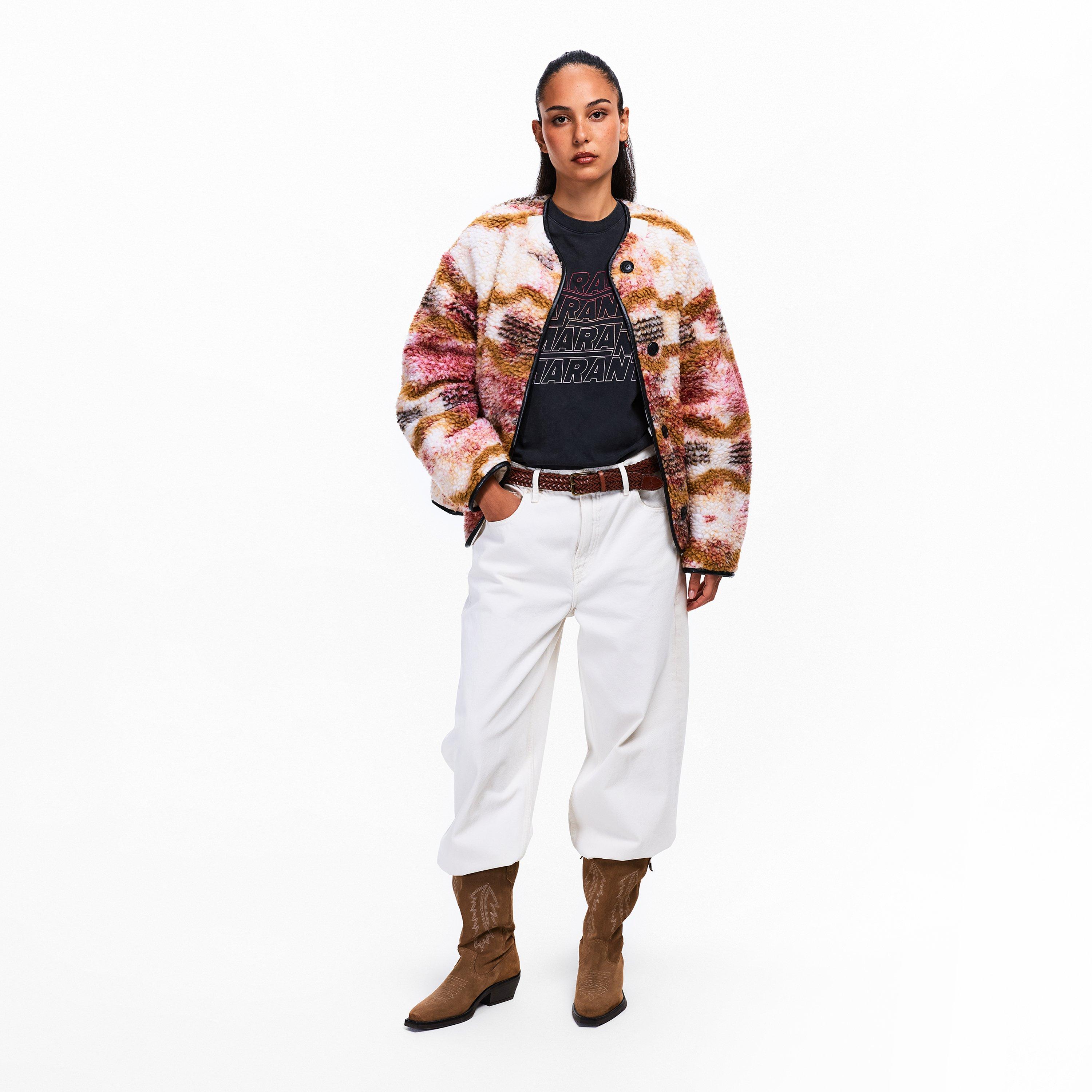 Ecru/Ochre - Marant Etoile - Isabel Umala Jacket Ld62 - 6