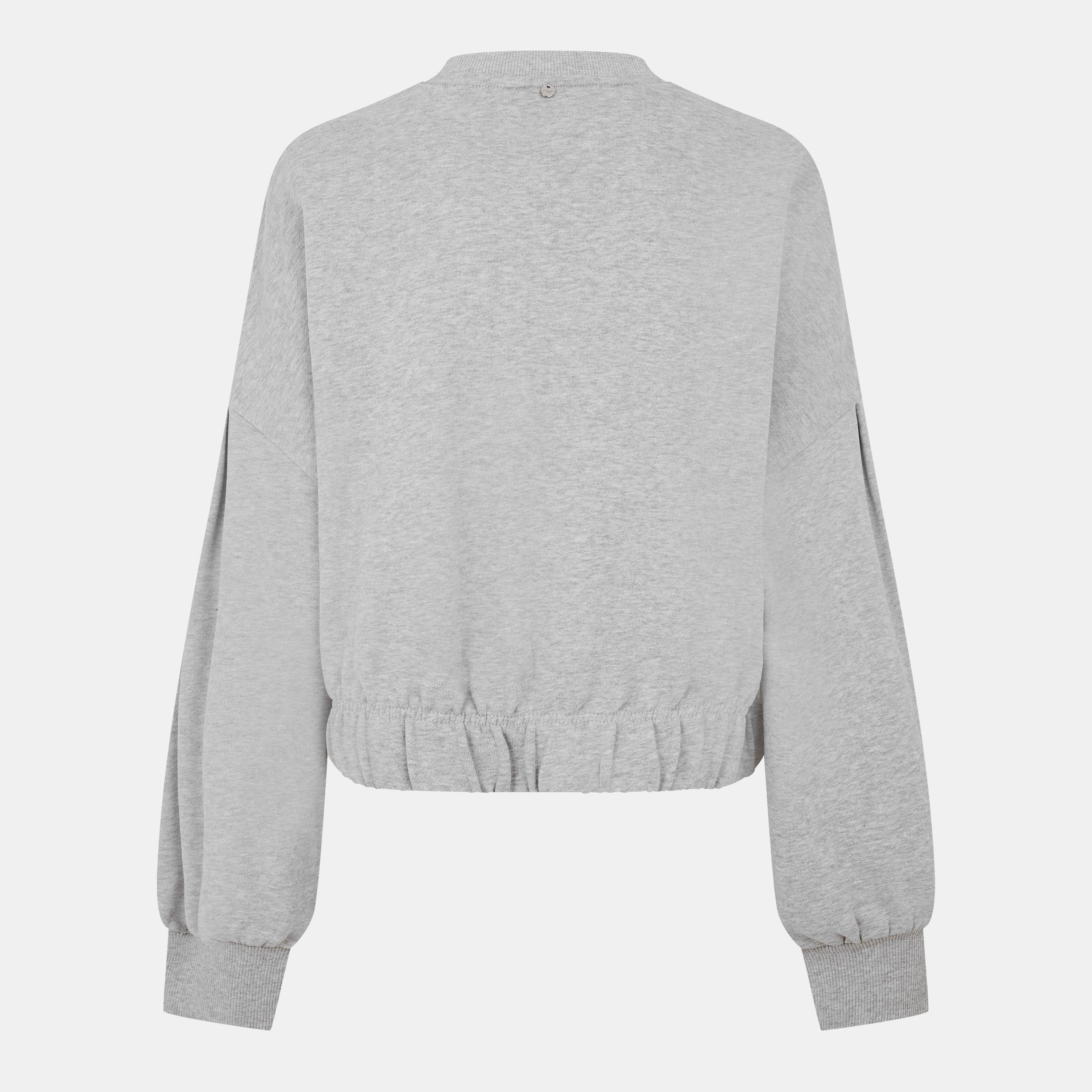 Light Grey 056 - Boss - Women's Easton Crew Sweater, Crew Style - 2