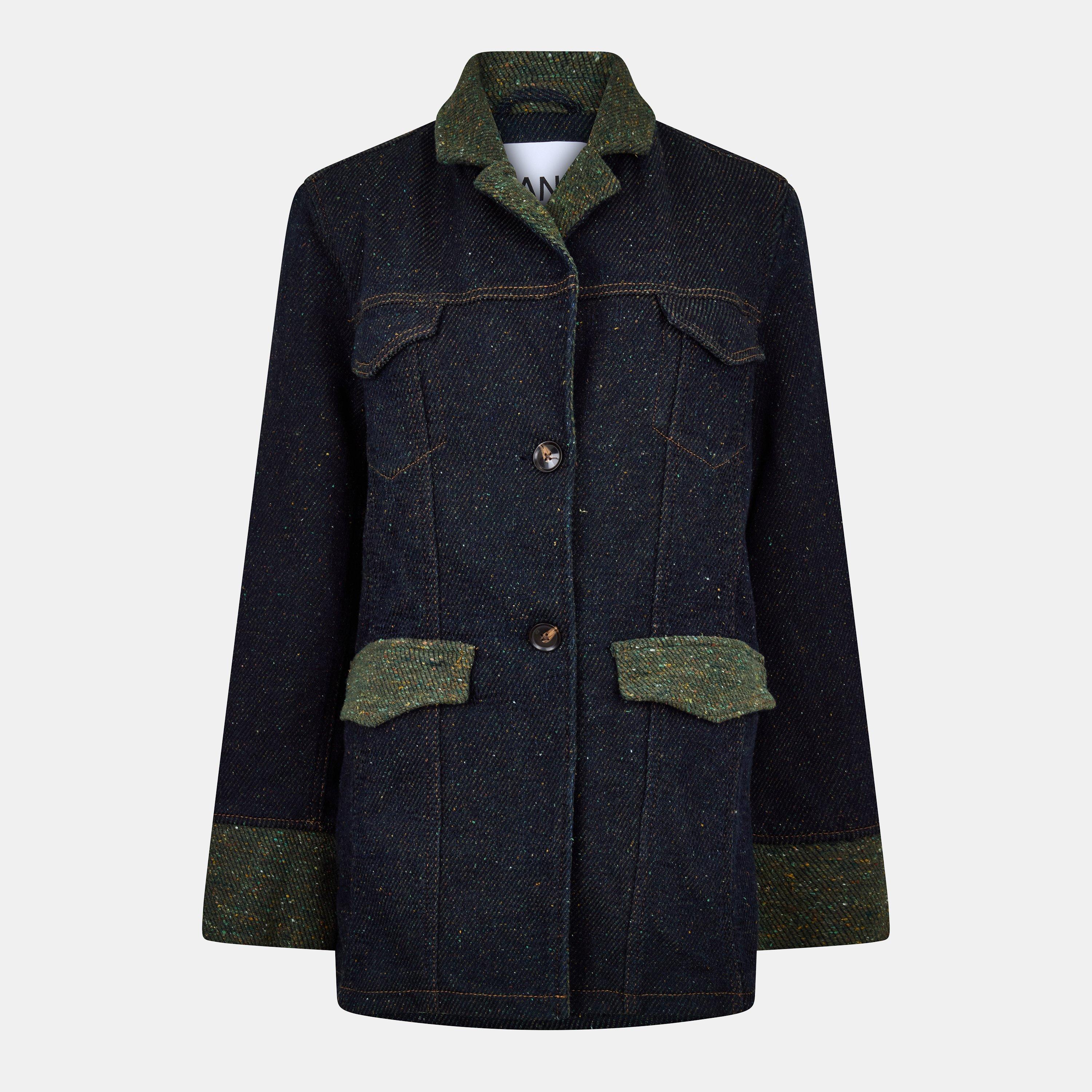 Phantom - Ganni - Women's Twill Denim Jacket - 1