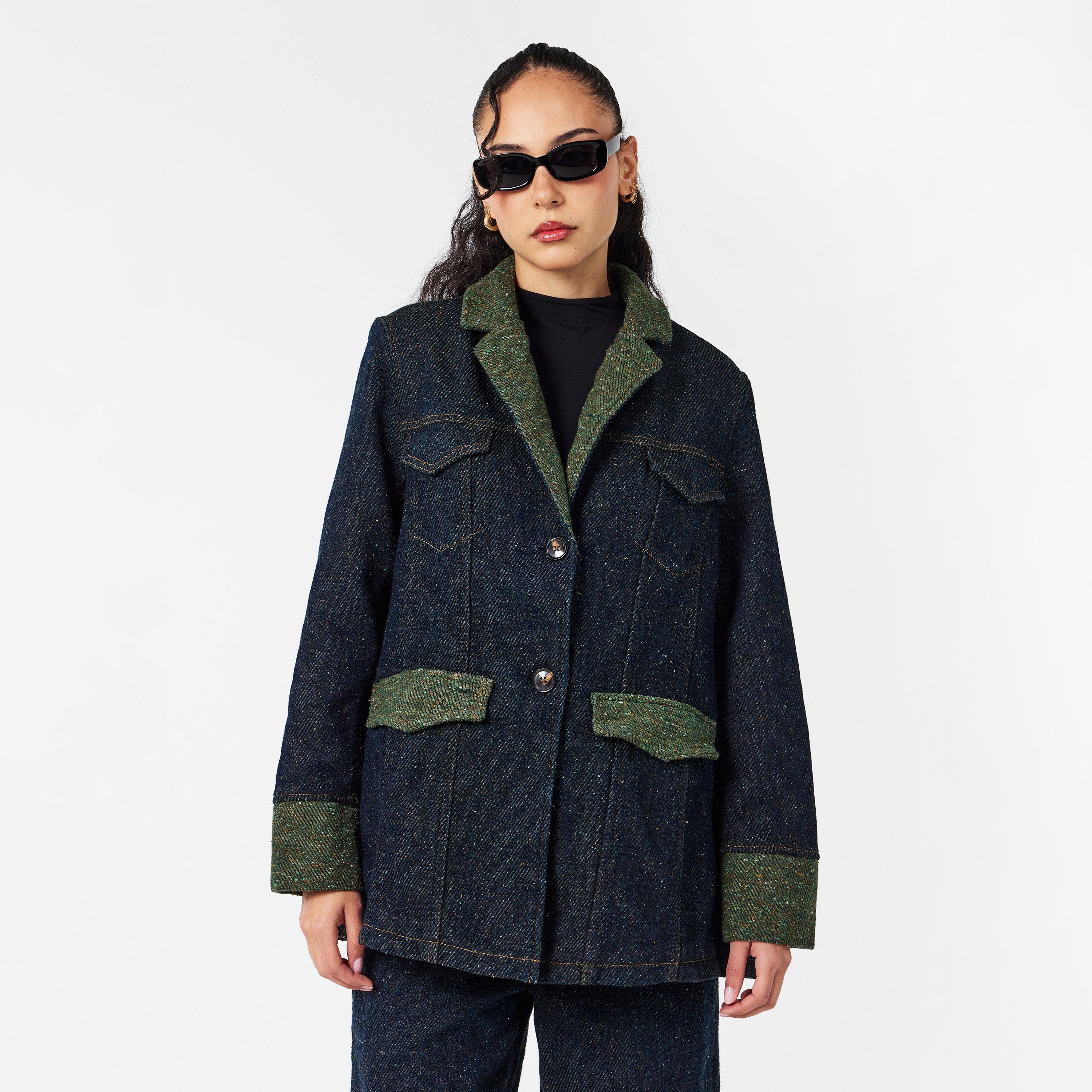 Phantom - Ganni - Ganni Twill Blazer Ld61 - 3