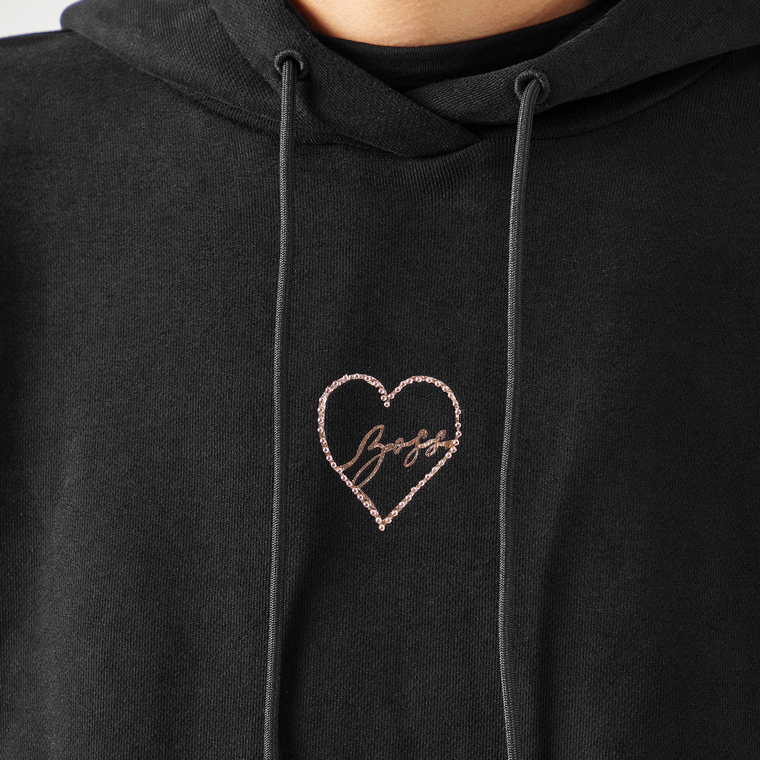 Black 002 - Boss - Women's Ehoody Overhead Design Hoodie - 5