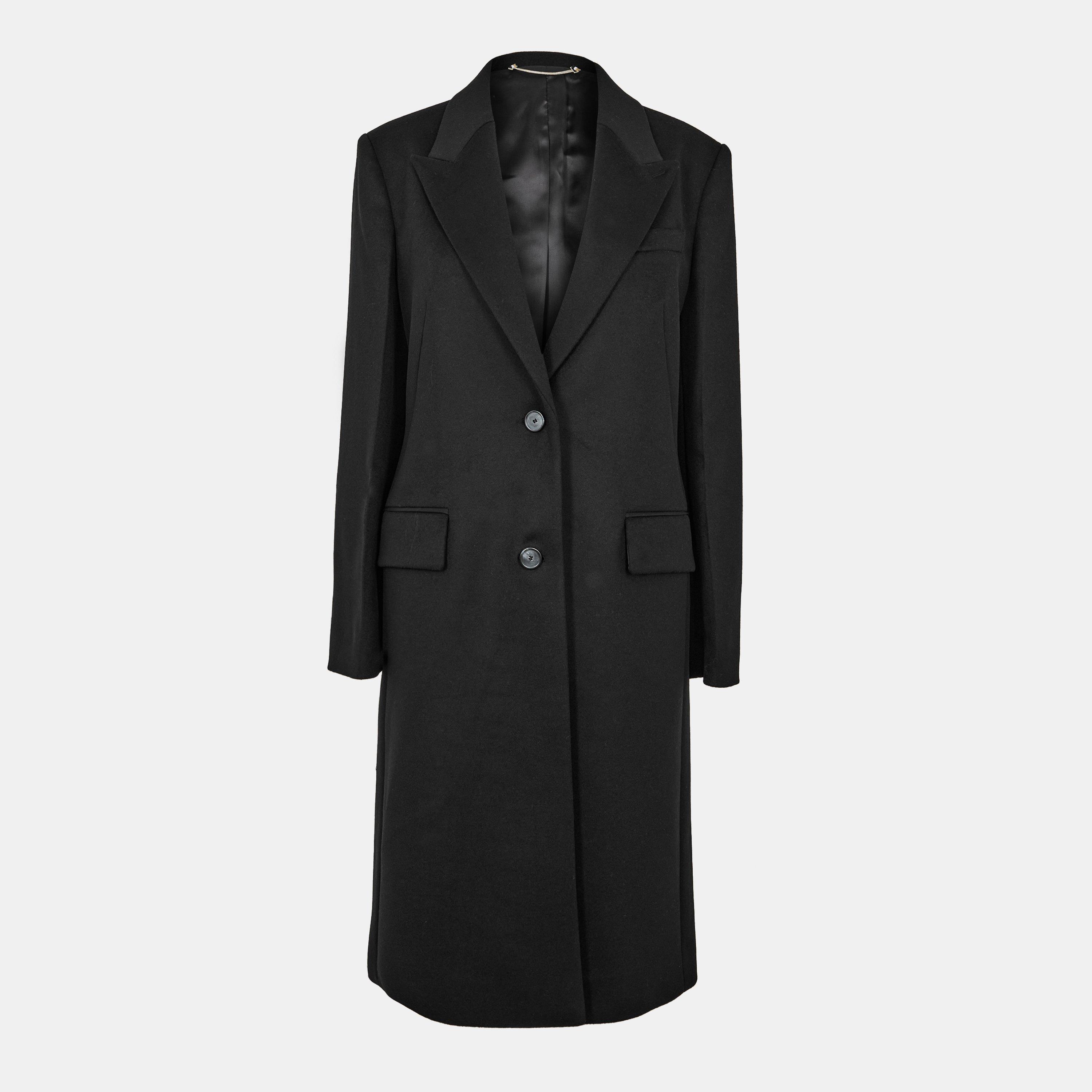 Black 001 - Boss - Women's Classin BOSS Tailored Long Overcoat - 1
