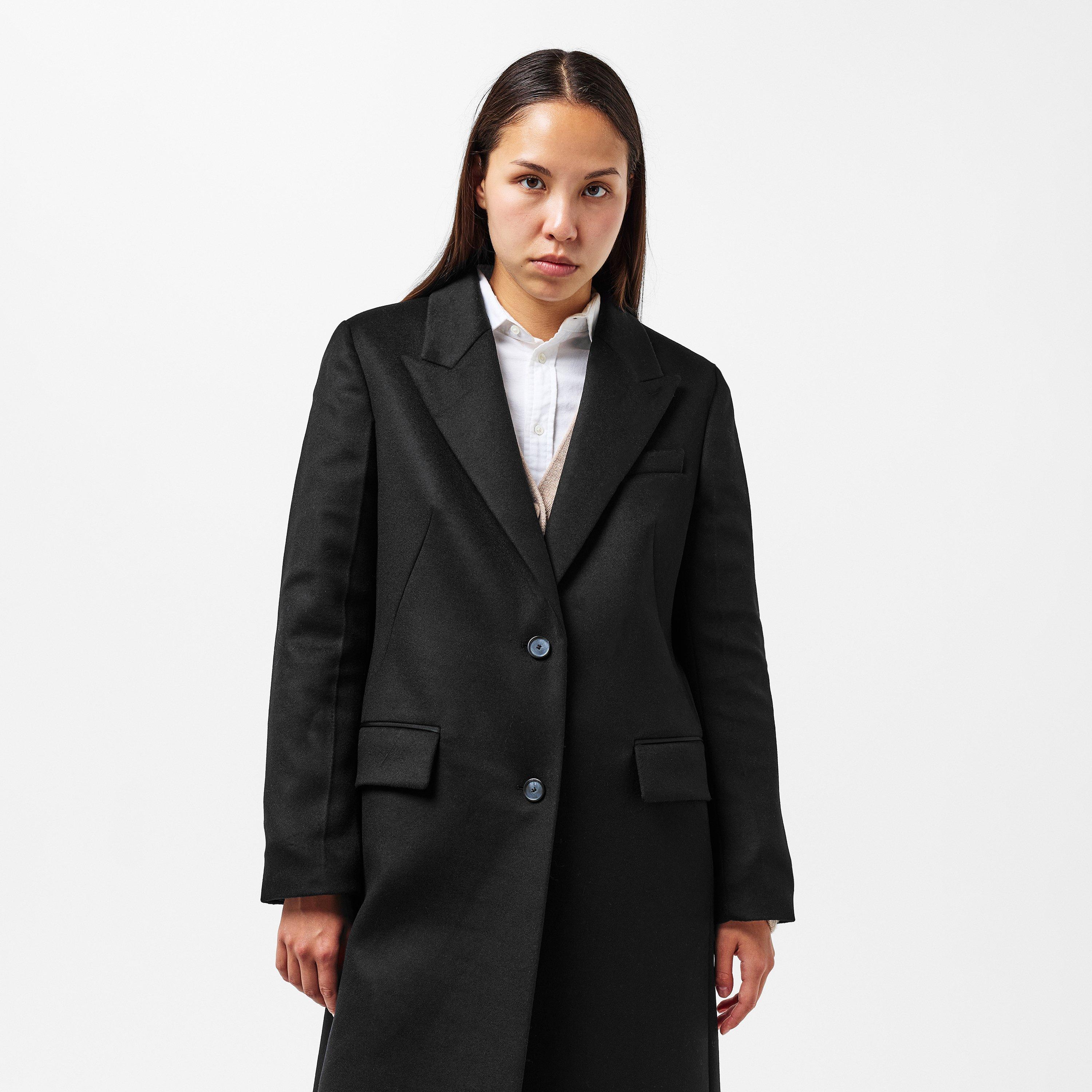 Black 001 - Boss - Women's Classin BOSS Tailored Long Overcoat - 3