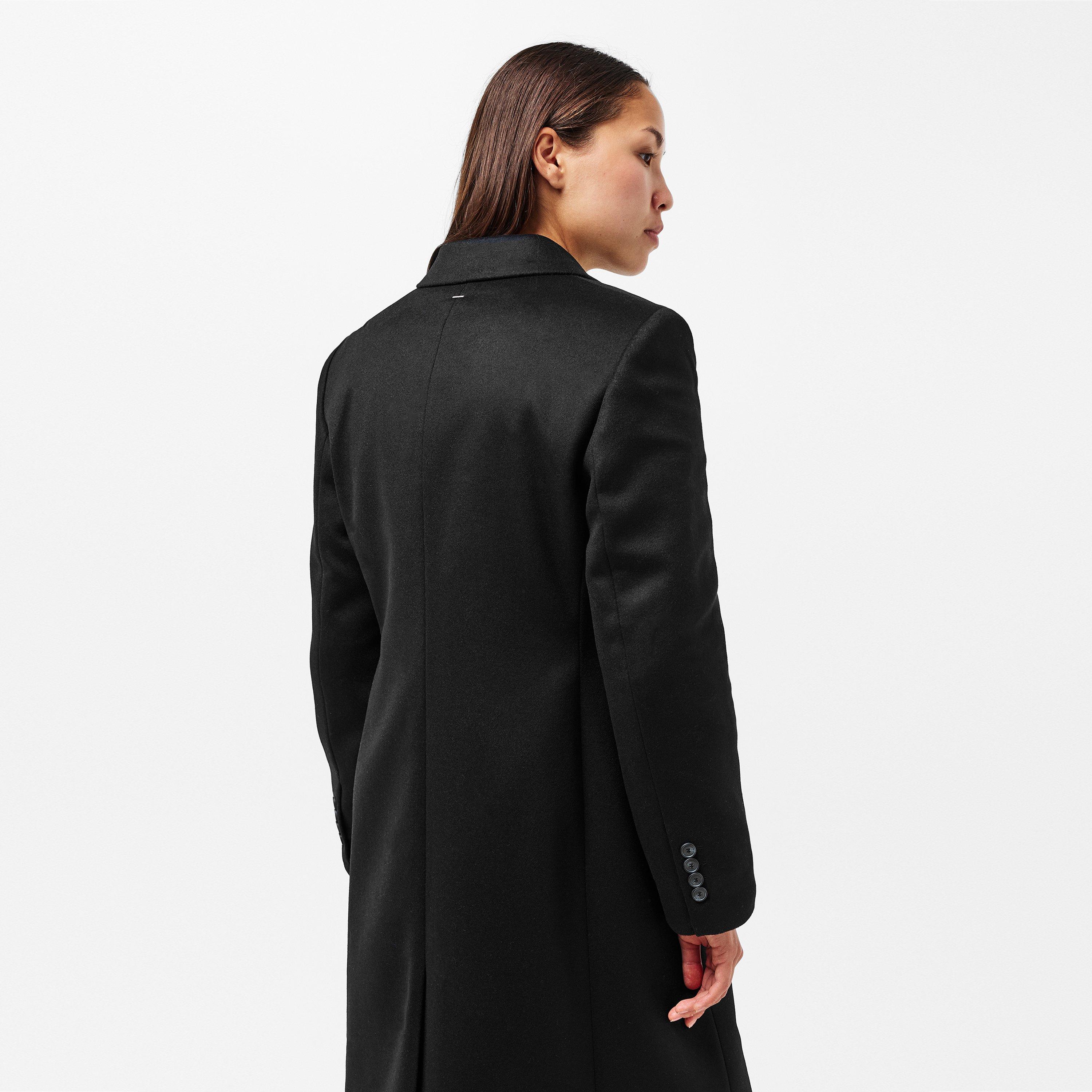 Black 001 - Boss - Women's Classin BOSS Tailored Long Overcoat - 4
