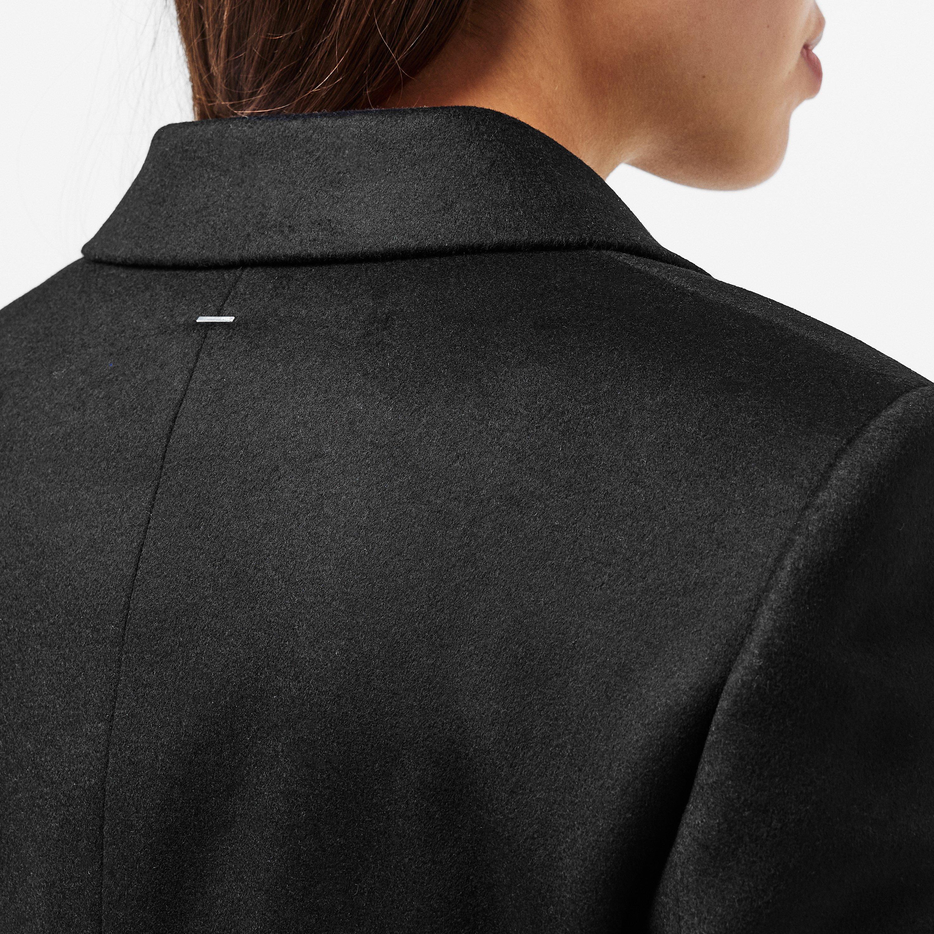 Black 001 - Boss - Women's Classin BOSS Tailored Long Overcoat - 5