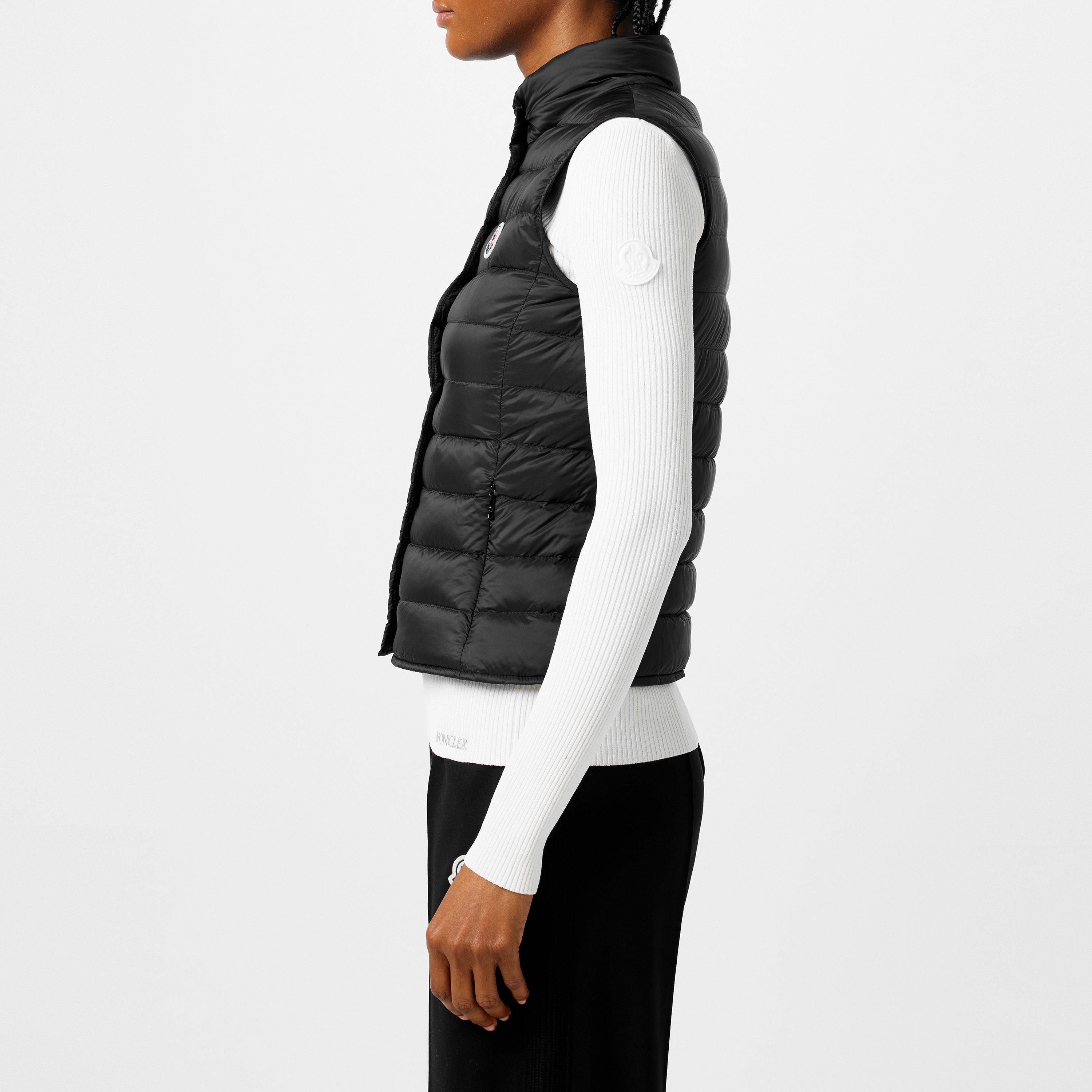Black 999 - Moncler - Women's Down Funnel Neck Gilet - 5