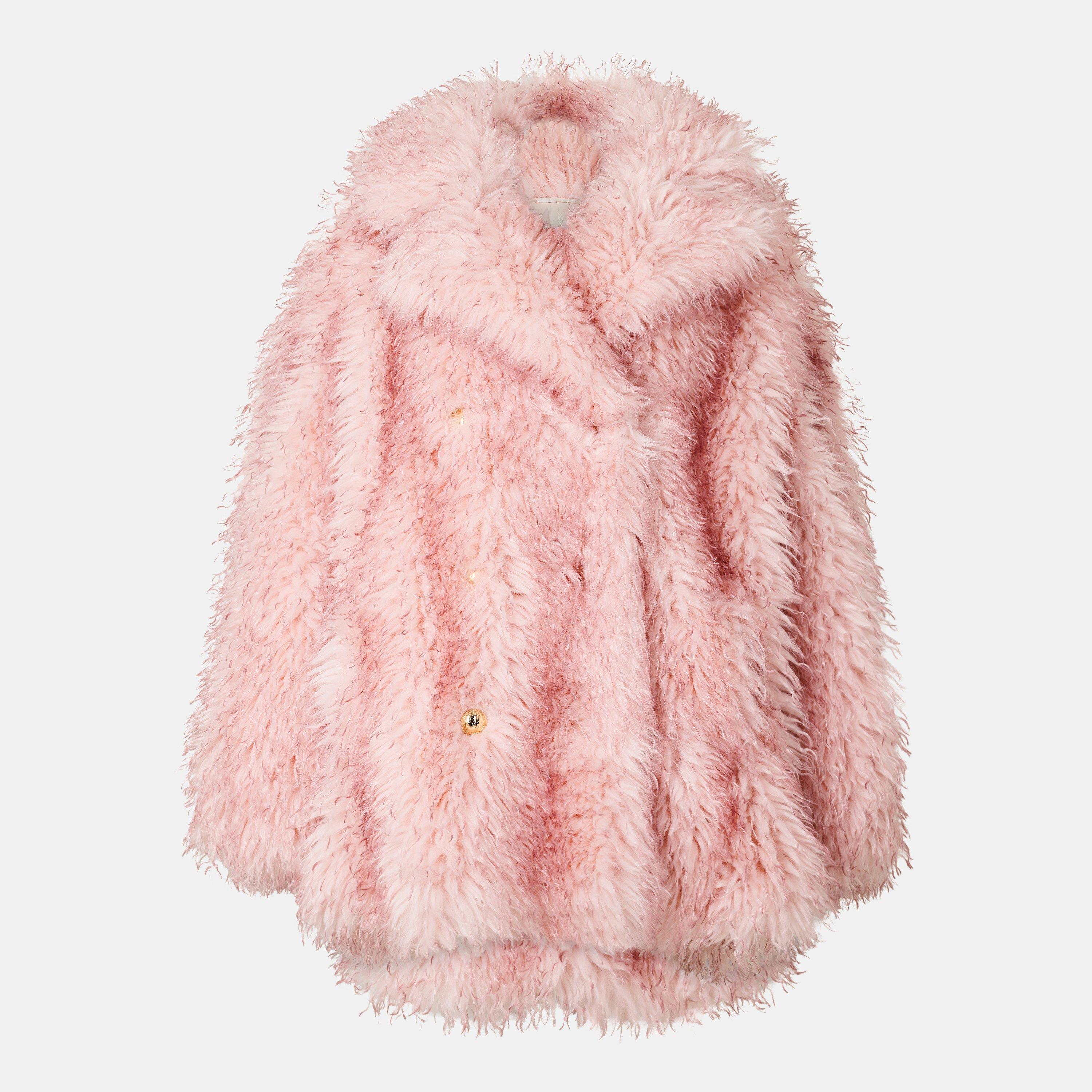 Mary Rose - Ganni - Women's Fur Midi Teddy Coat - 1