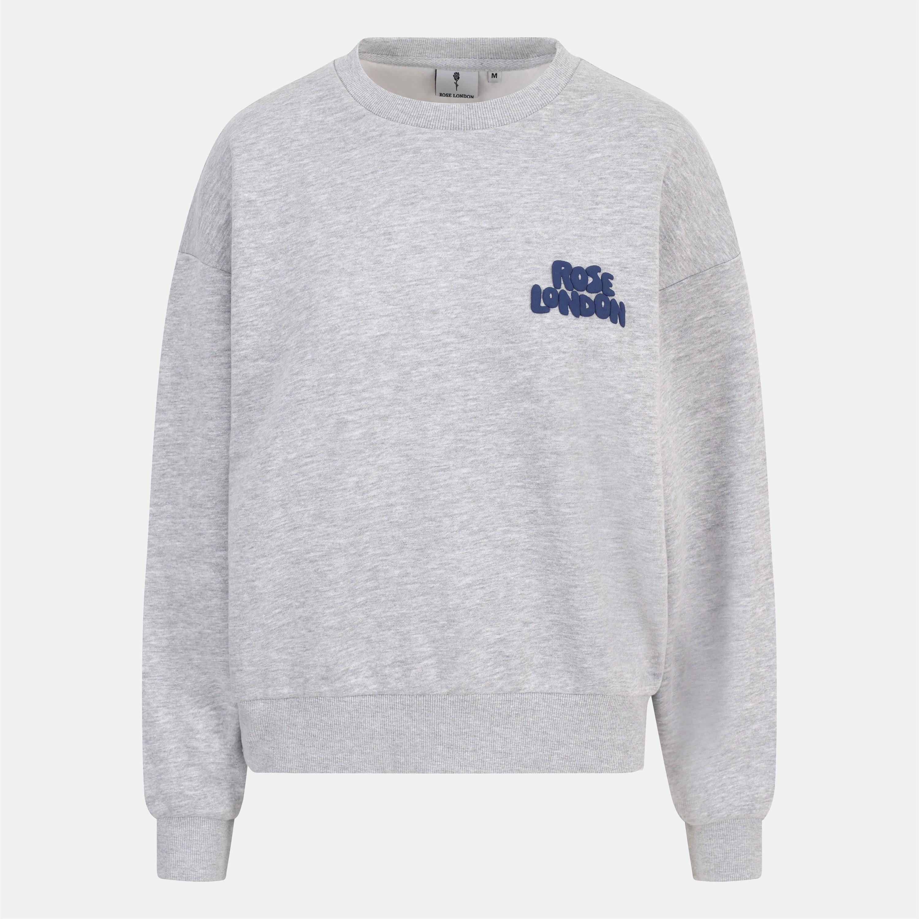 Grey Marl - Rose London - All Love Sweatshirt Womens - 1