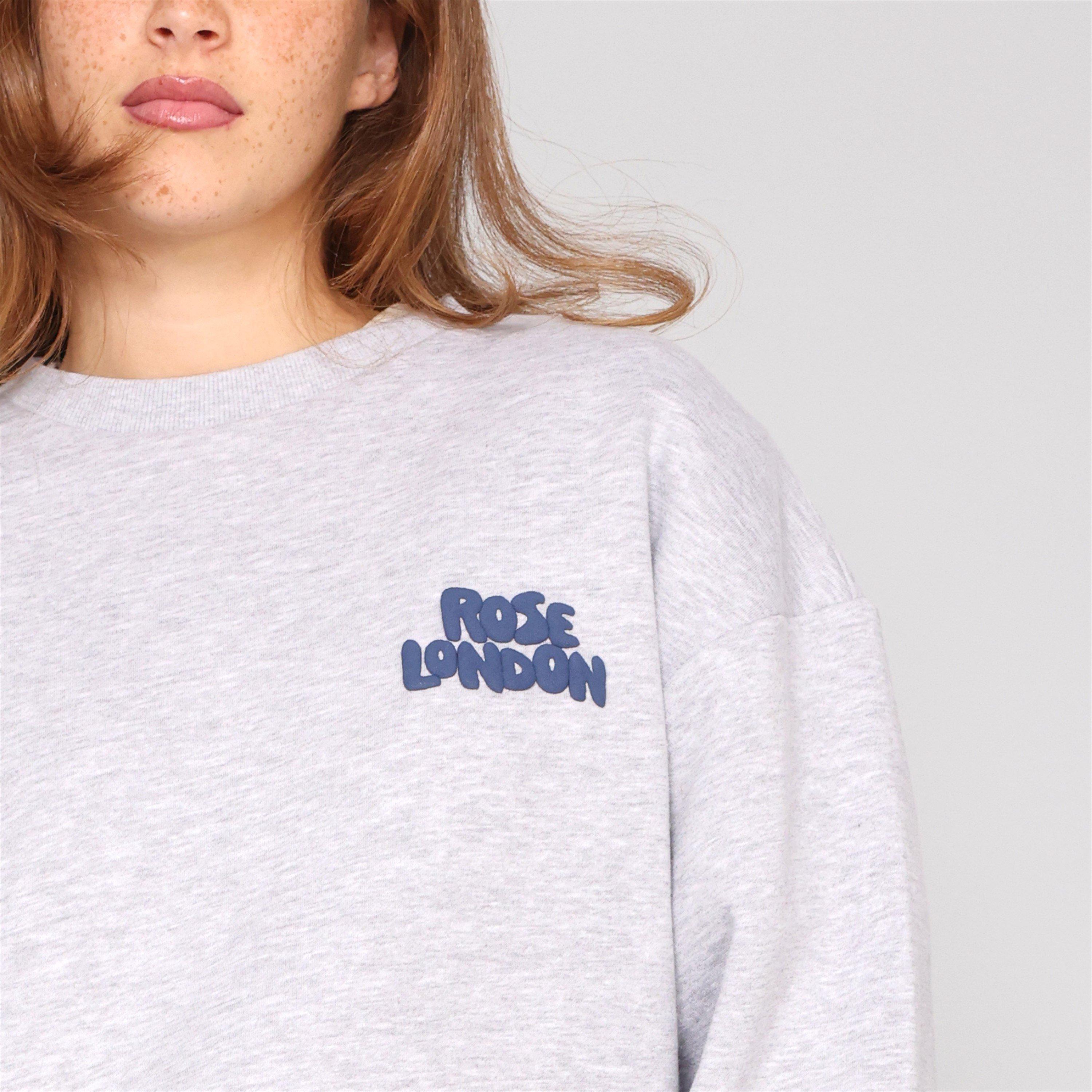 Grey Marl - Rose London - London All Love Sweatshirt - 5