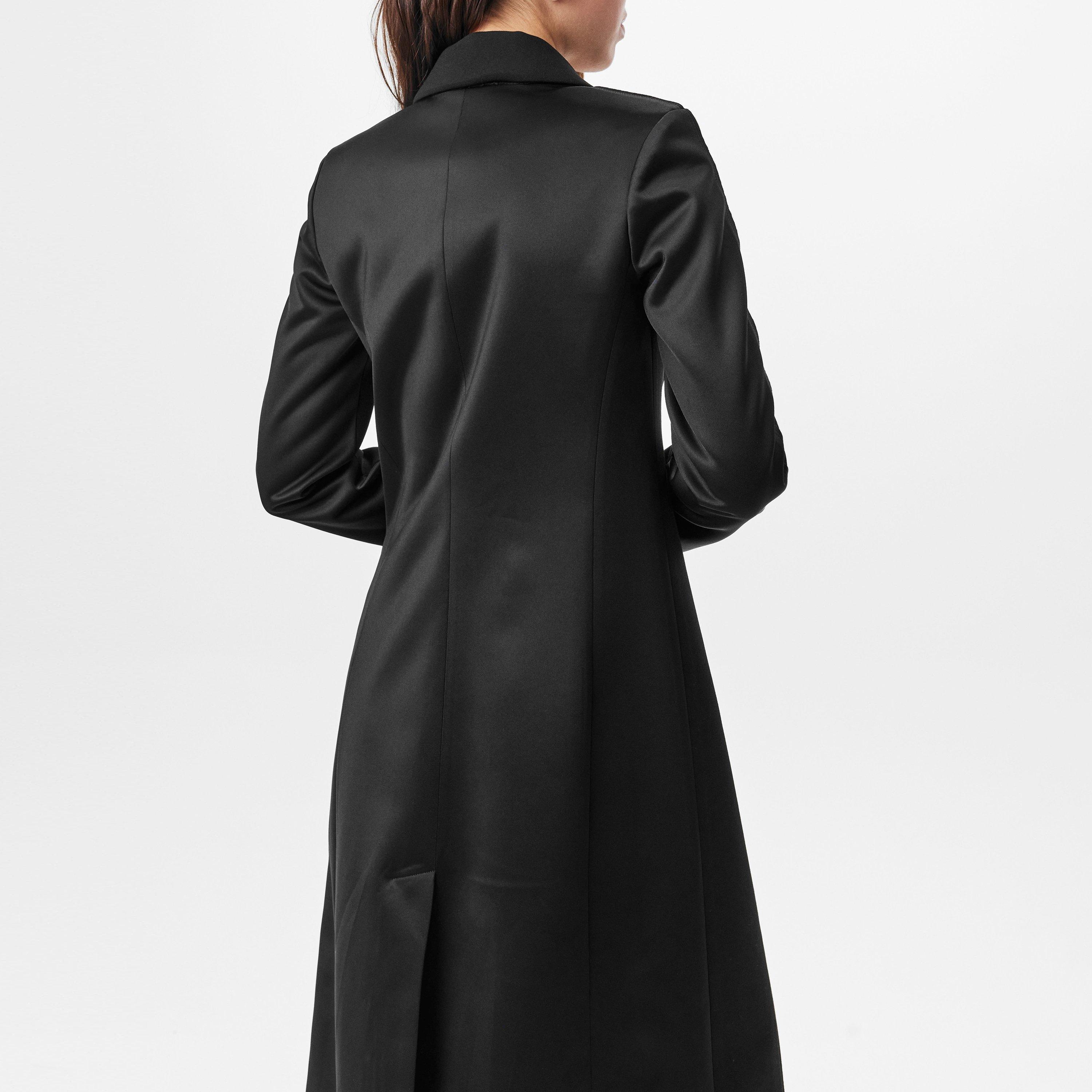 Black Black - Diesel - Women's  Structured Tailored Overcoat - 4